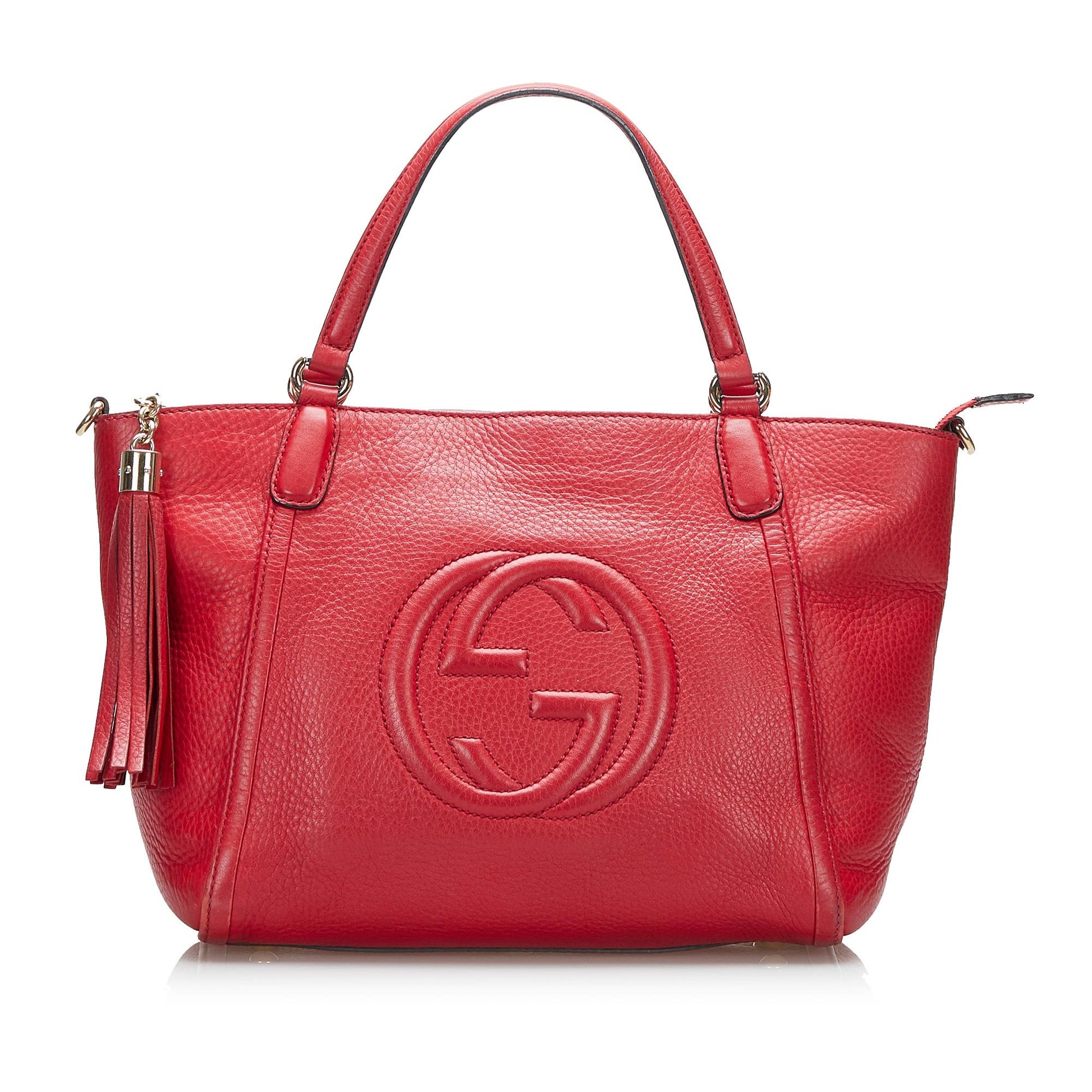 Gucci Soho Cellarius SHG-51Rzl4 Calf Red Satchel Bag