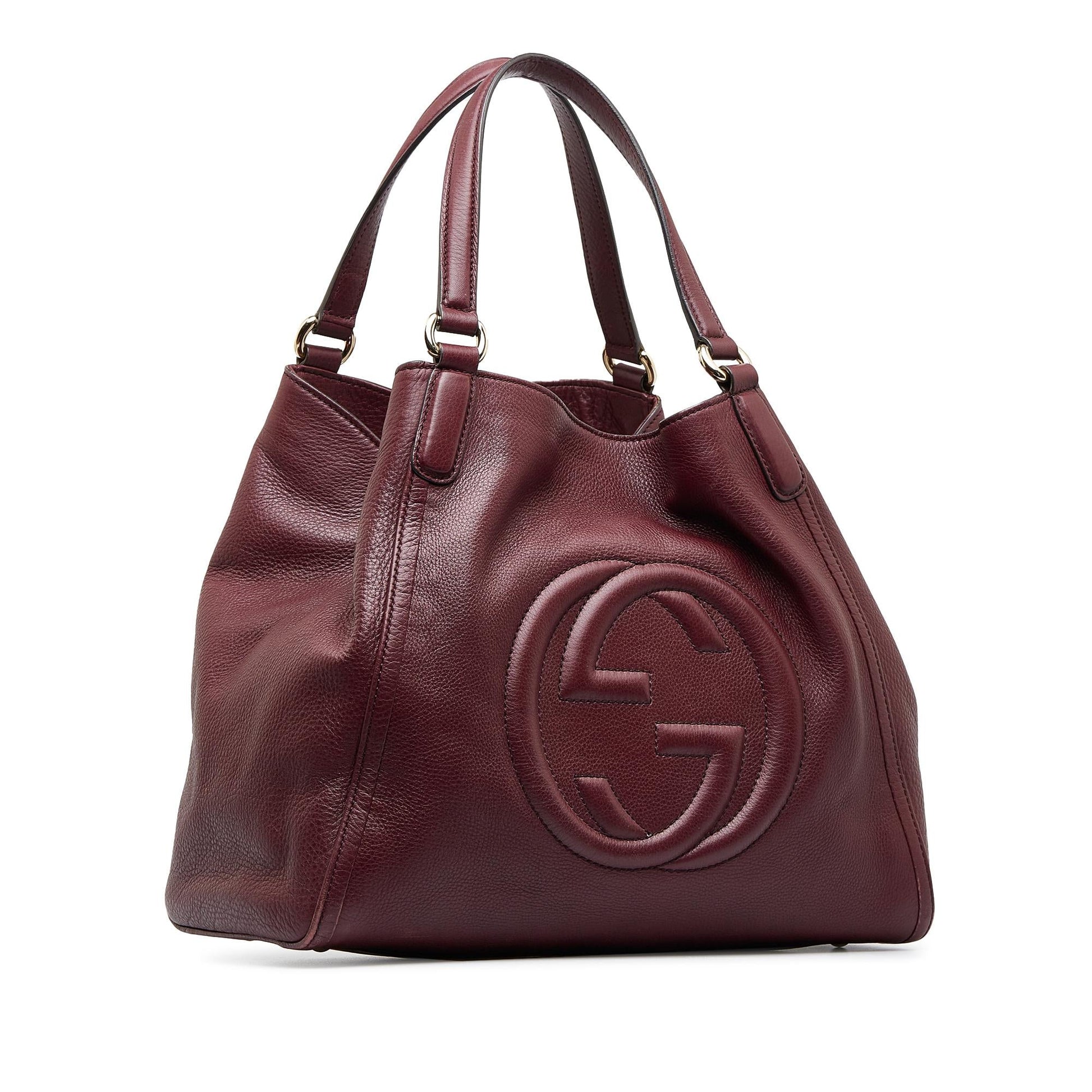 Gucci Soho Cellarius SHG-lnS41n Calf Red Tote Bag