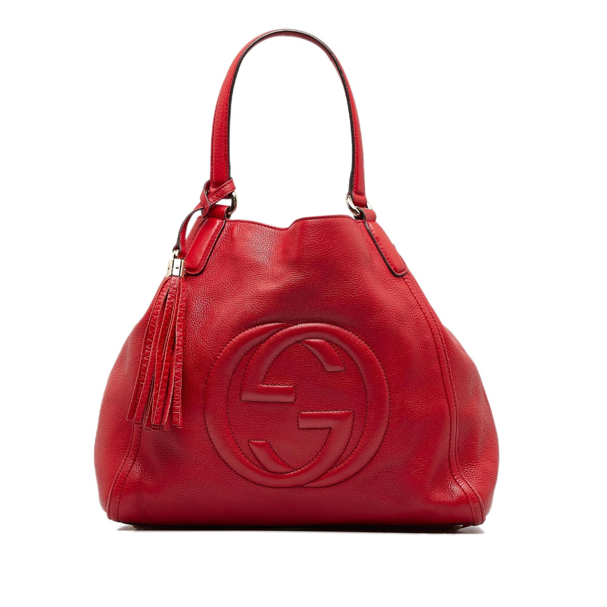 Gucci Soho Cellarius SHG-feNIAX Calf Red Tote Bag