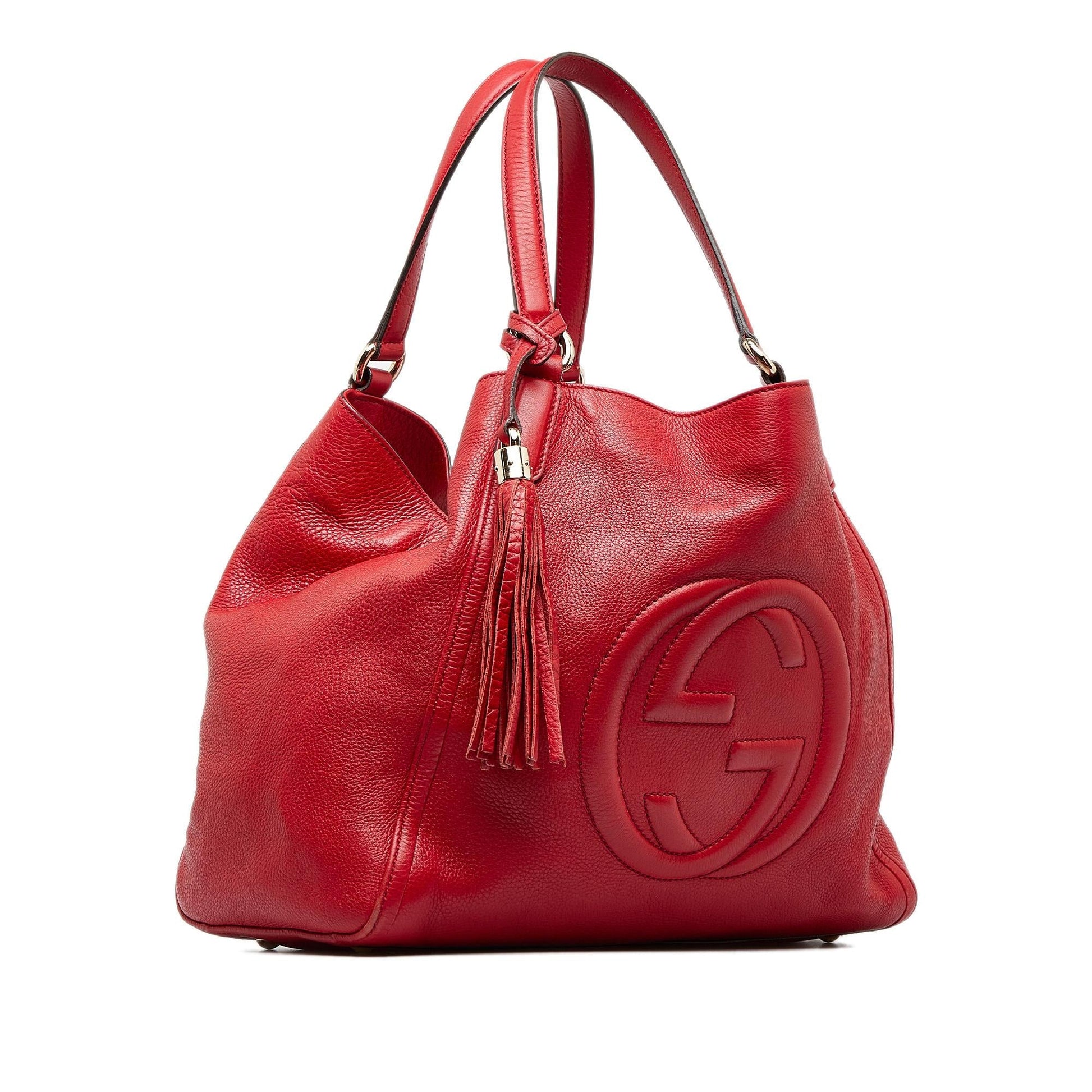 Gucci Soho Cellarius SHG-feNIAX Calf Red Tote Bag