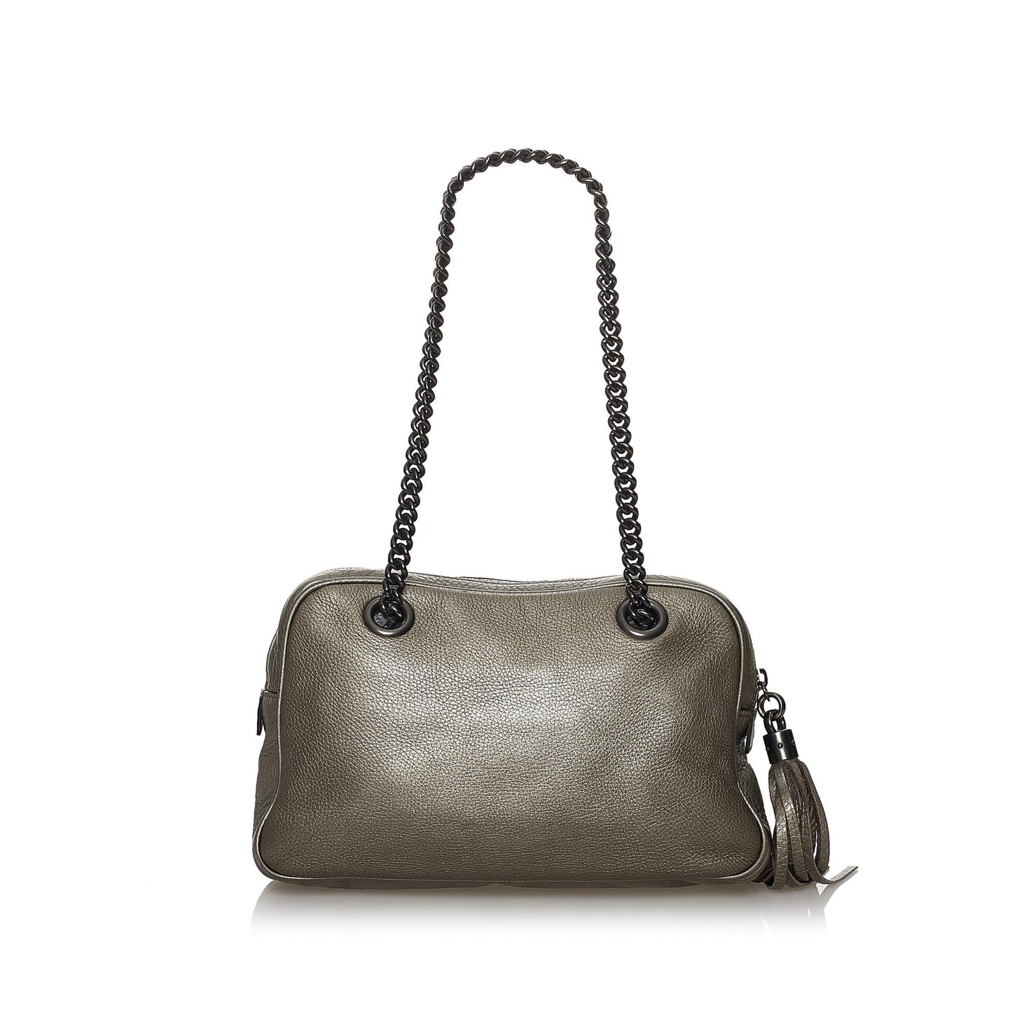 Gucci Soho SHG Leather Calf Grey Chain Shoulder Bag