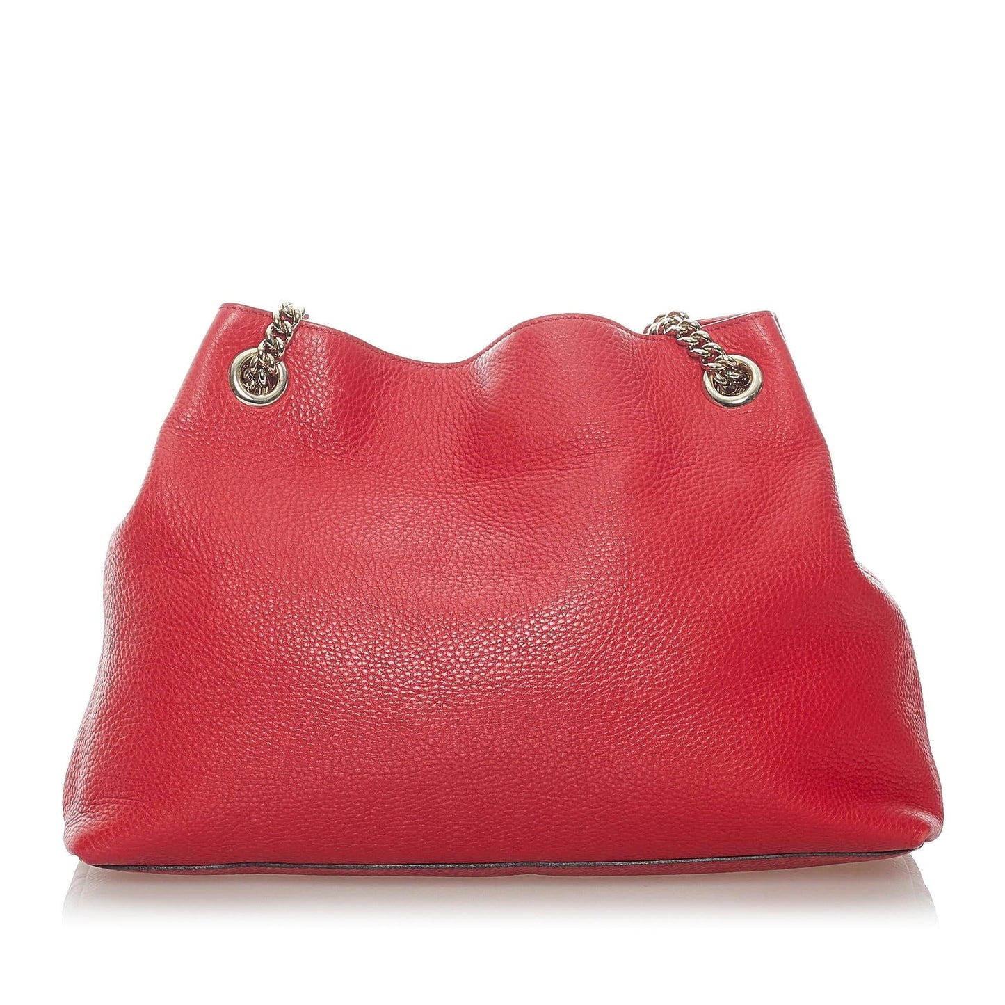 Gucci Soho SHG Leather Calf Red Chain Shoulder Bag