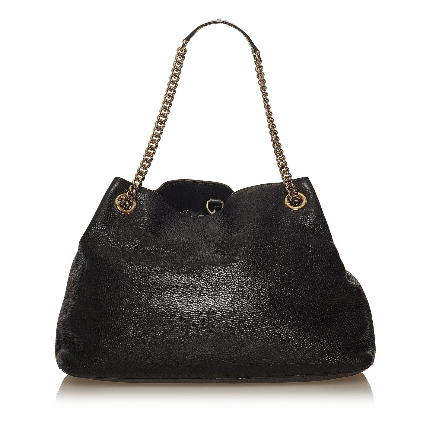 Gucci Soho SHG Leather Calf Black Chain Tote Bag