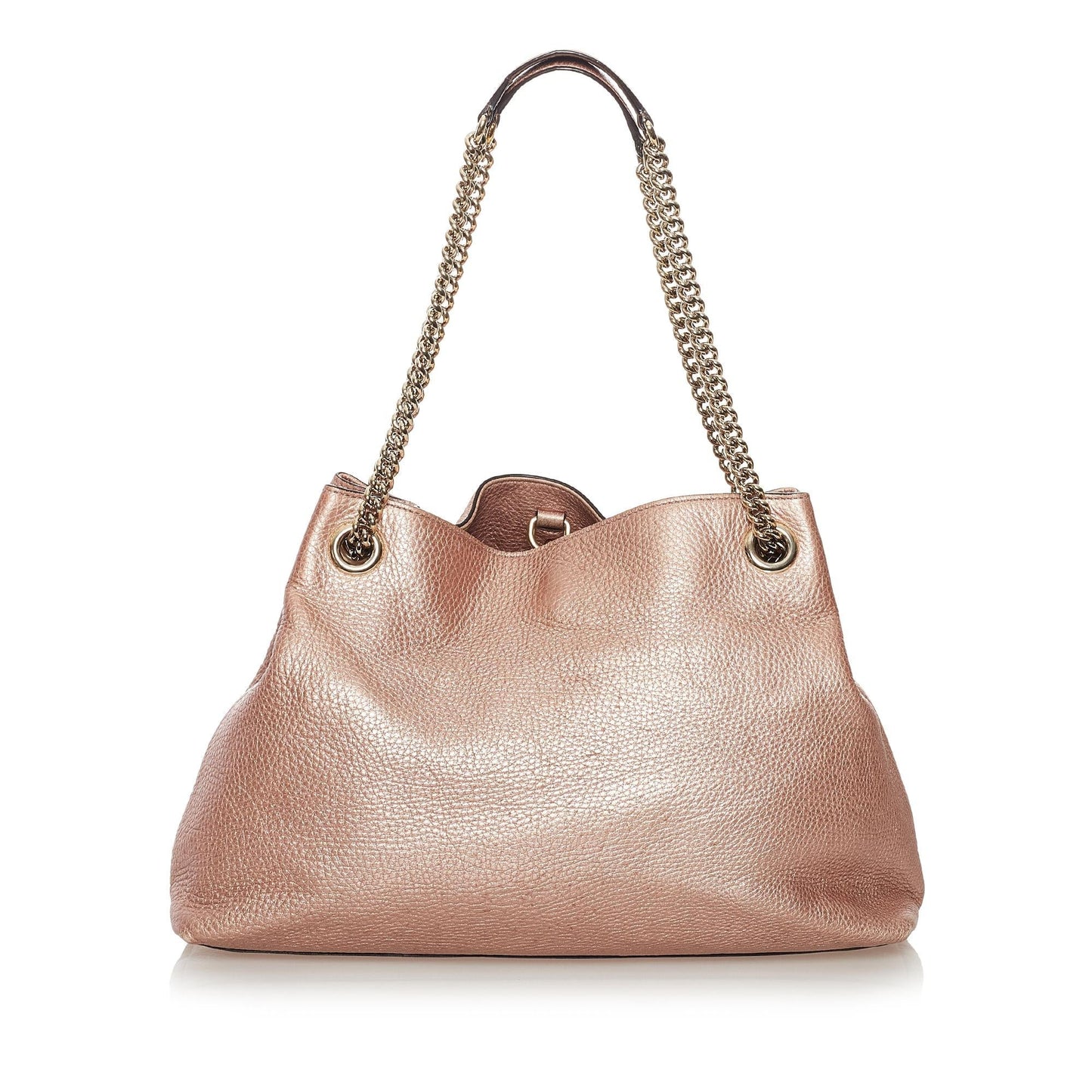 Gucci Soho SHG Leather Calf Pink Chain Tote Bag