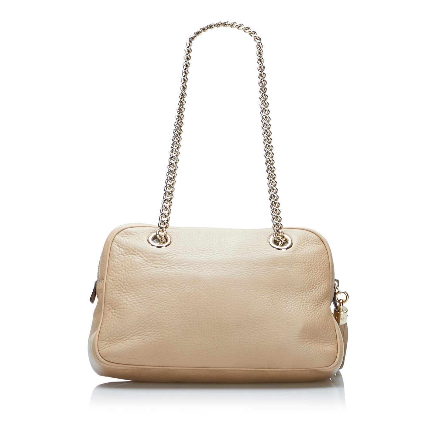 Gucci Soho SHG-F3ru3y Calf Brown Chain Shoulder Bag