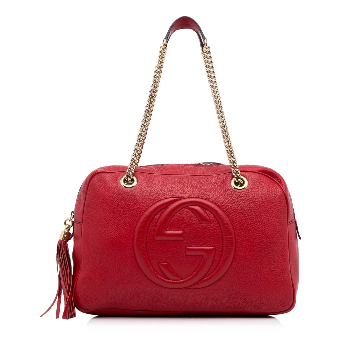 Gucci Soho SHG-HF44Ui Calf Red Chain Shoulder Bag