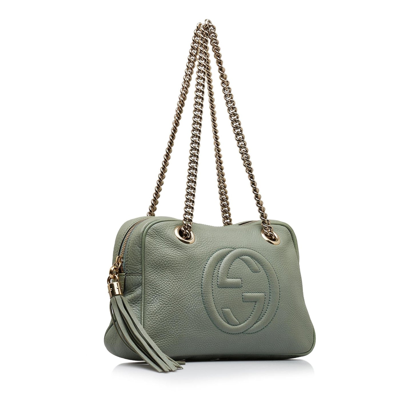 Gucci Soho SHG-X9Ueag Calf Green Chain Shoulder Bag