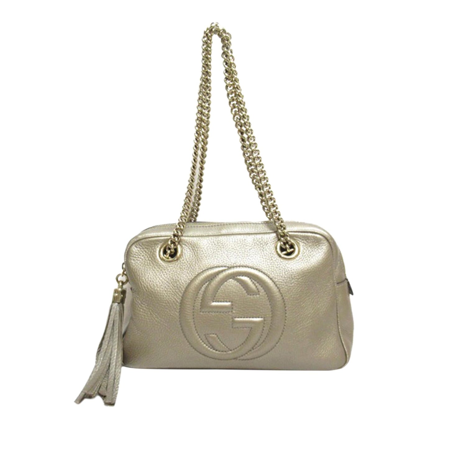 Gucci Soho SHG-mcRrGk Calf Gold Chain Shoulder Bag