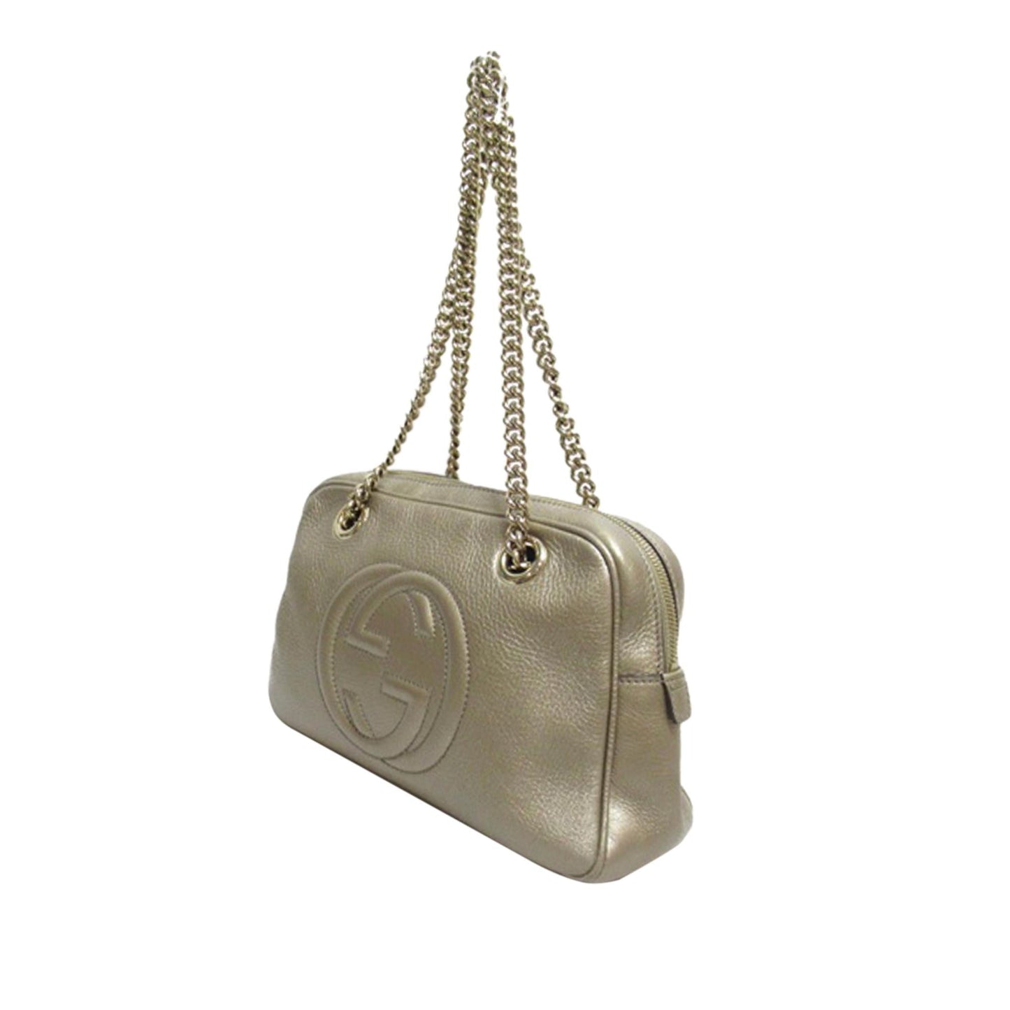 Gucci Soho SHG-mcRrGk Calf Gold Chain Shoulder Bag