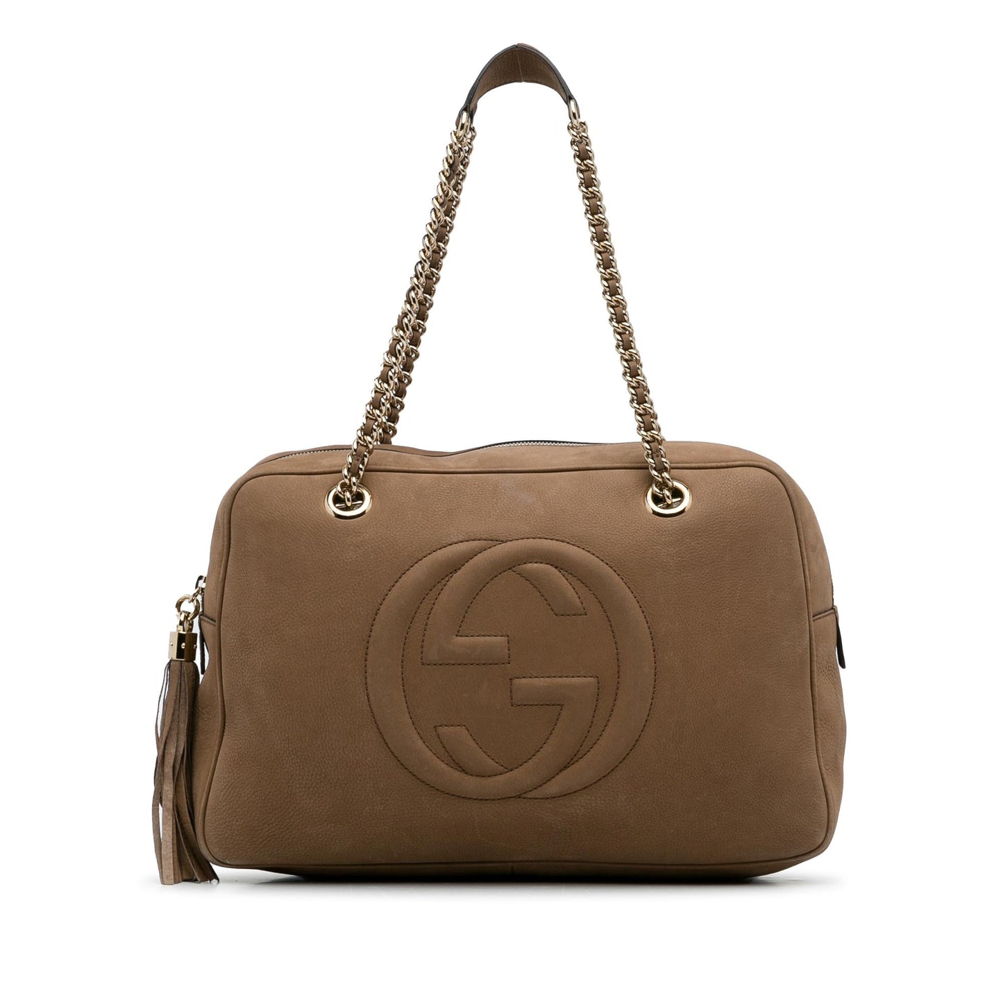 Gucci Soho SHG-NQVrkZ Calf Brown Chain Shoulder Bag