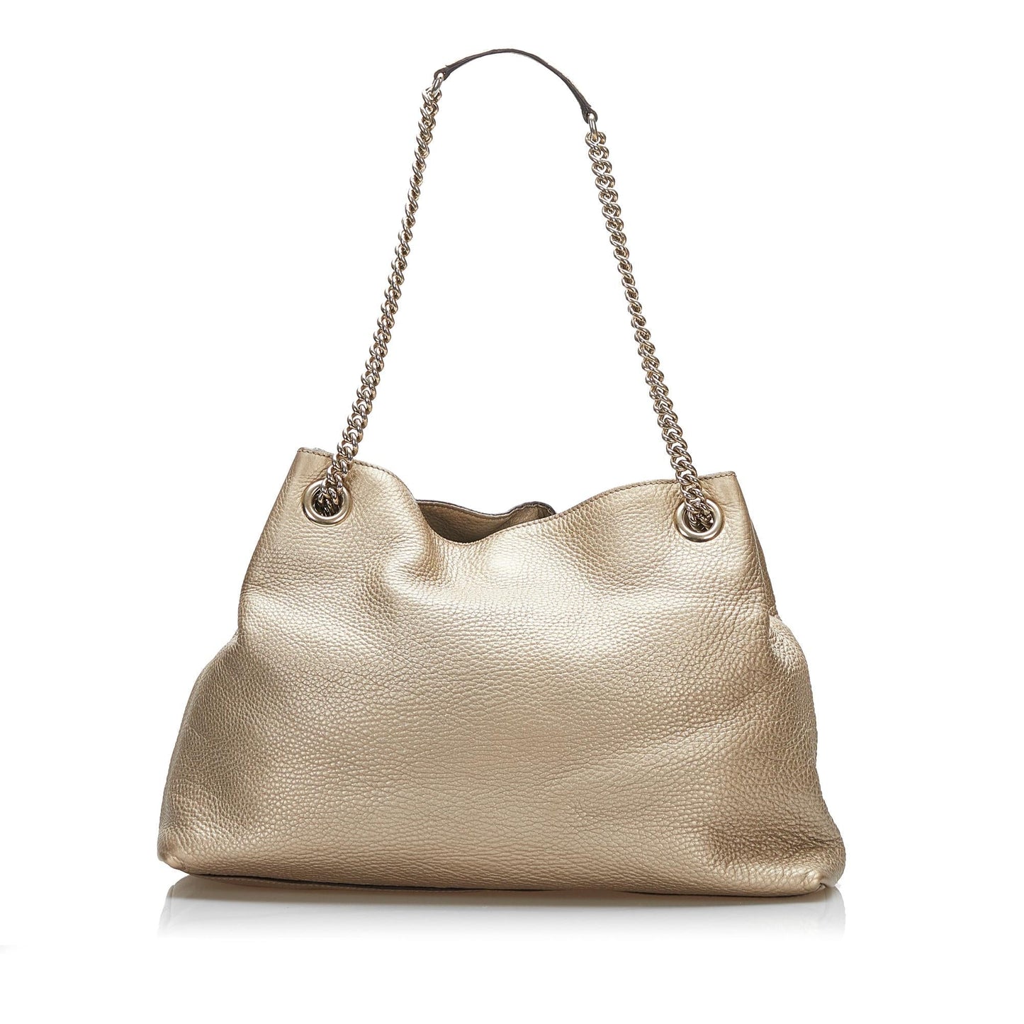 Gucci Soho SHG-yW04Lh Calf Gold Chain Tote Bag