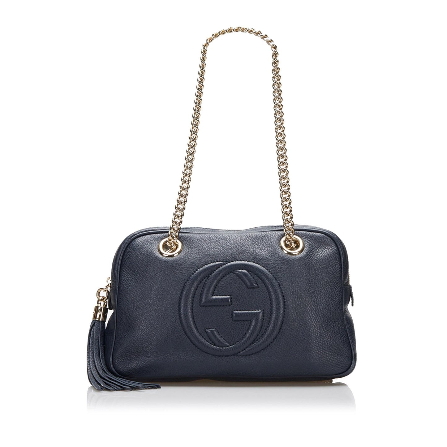 Gucci Soho SHG-G6ykYF Calf Black Chain Shoulder Bag