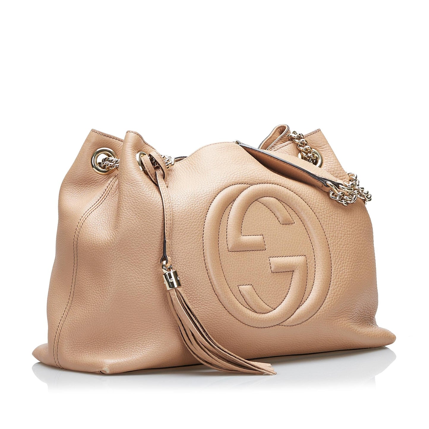Gucci Soho SHG-zHfJcp Calf Brown Chain Tote Bag