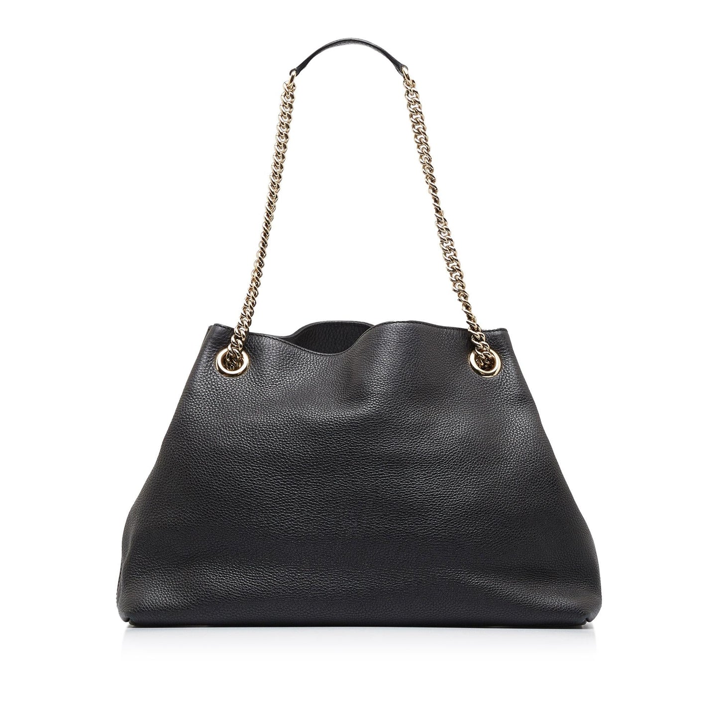 Gucci Soho SHG-0ALEX5 Calf Black Chain Tote Bag