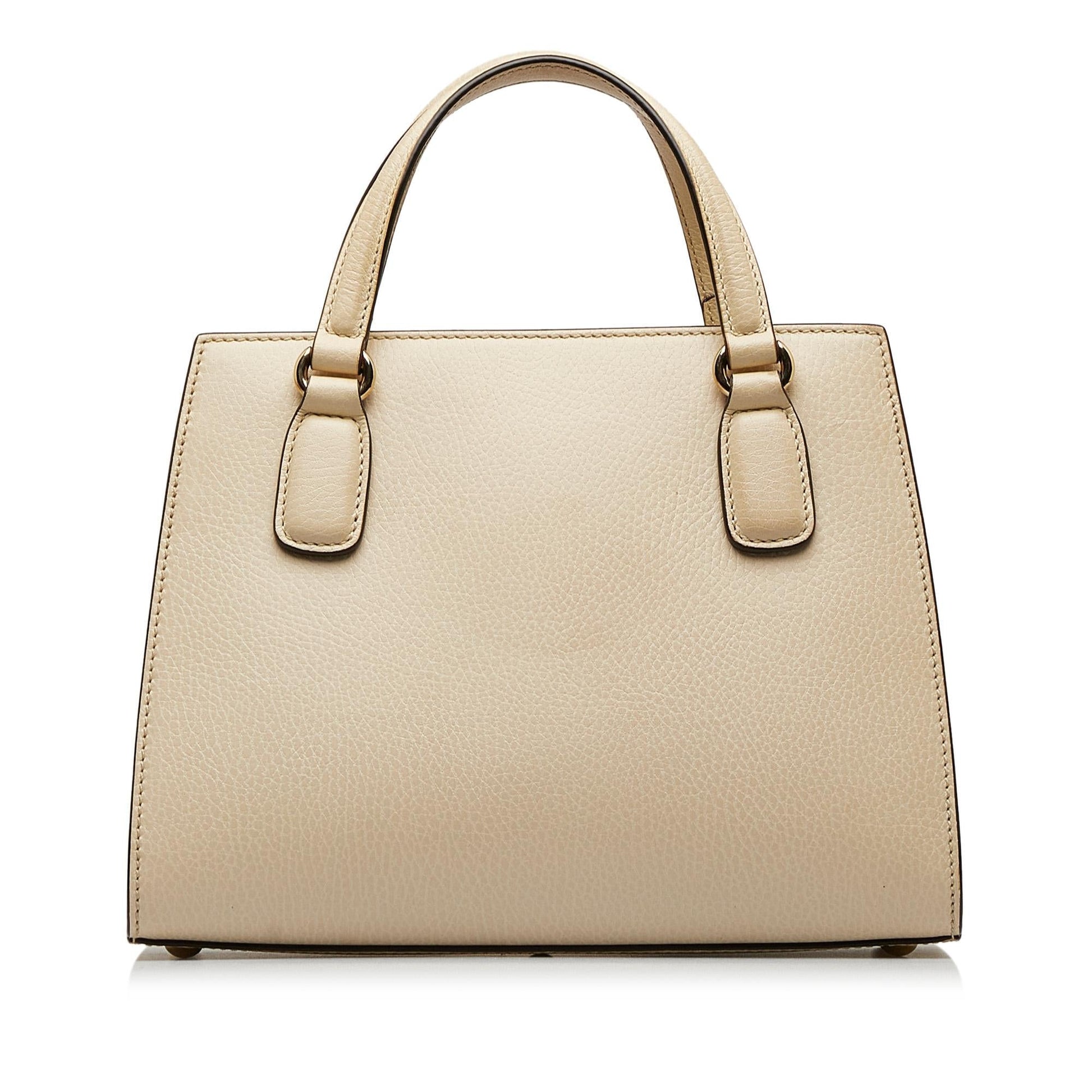 Gucci Soho Convertible SHG-gr9CbG Calf White Satchel Bag