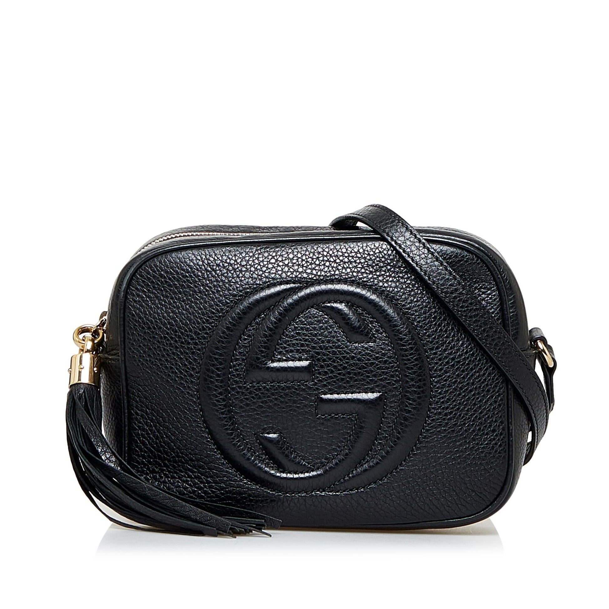 Gucci Soho Disco SHG-odgE8j Calf Black Crossbody Bag