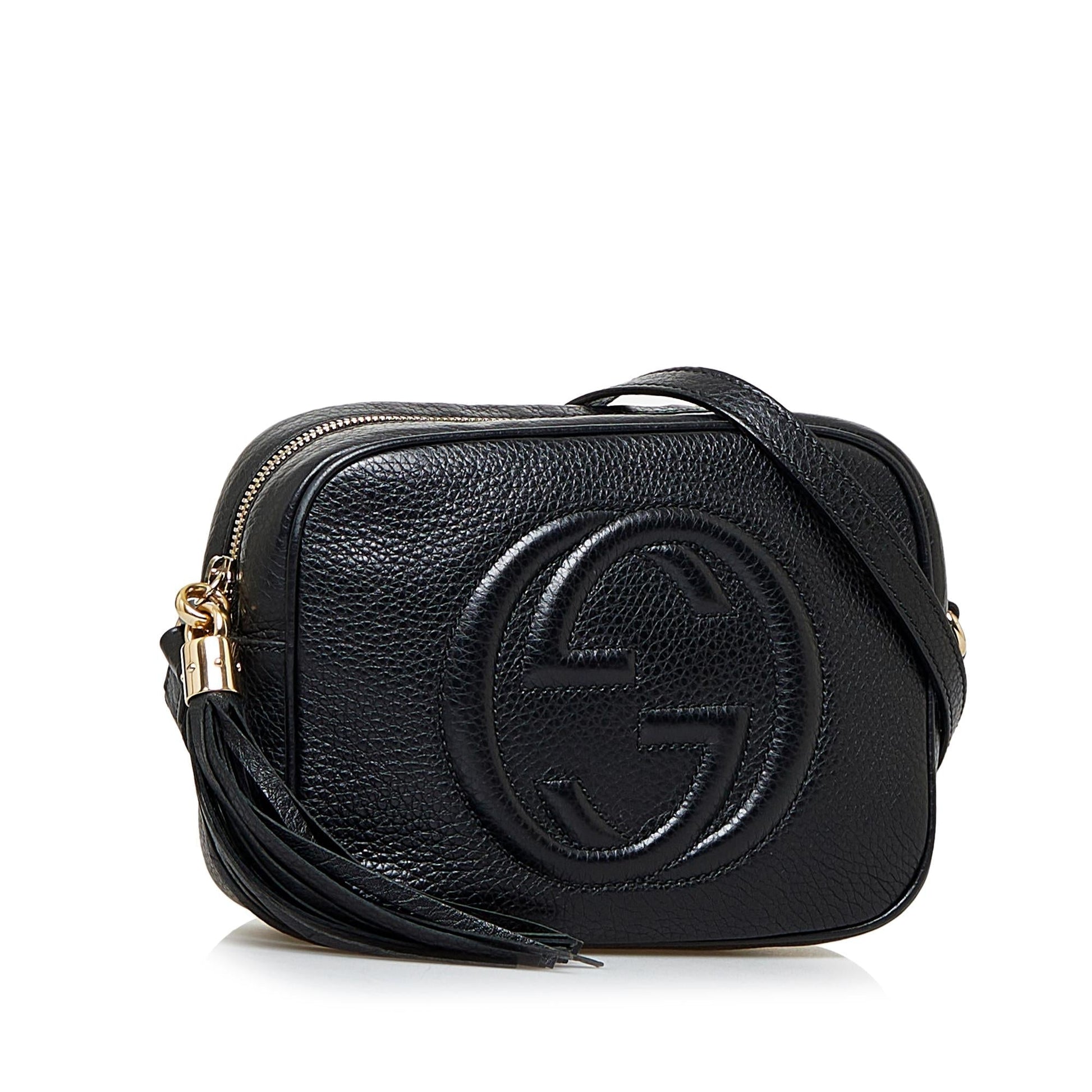 Gucci Soho Disco SHG-odgE8j Calf Black Crossbody Bag