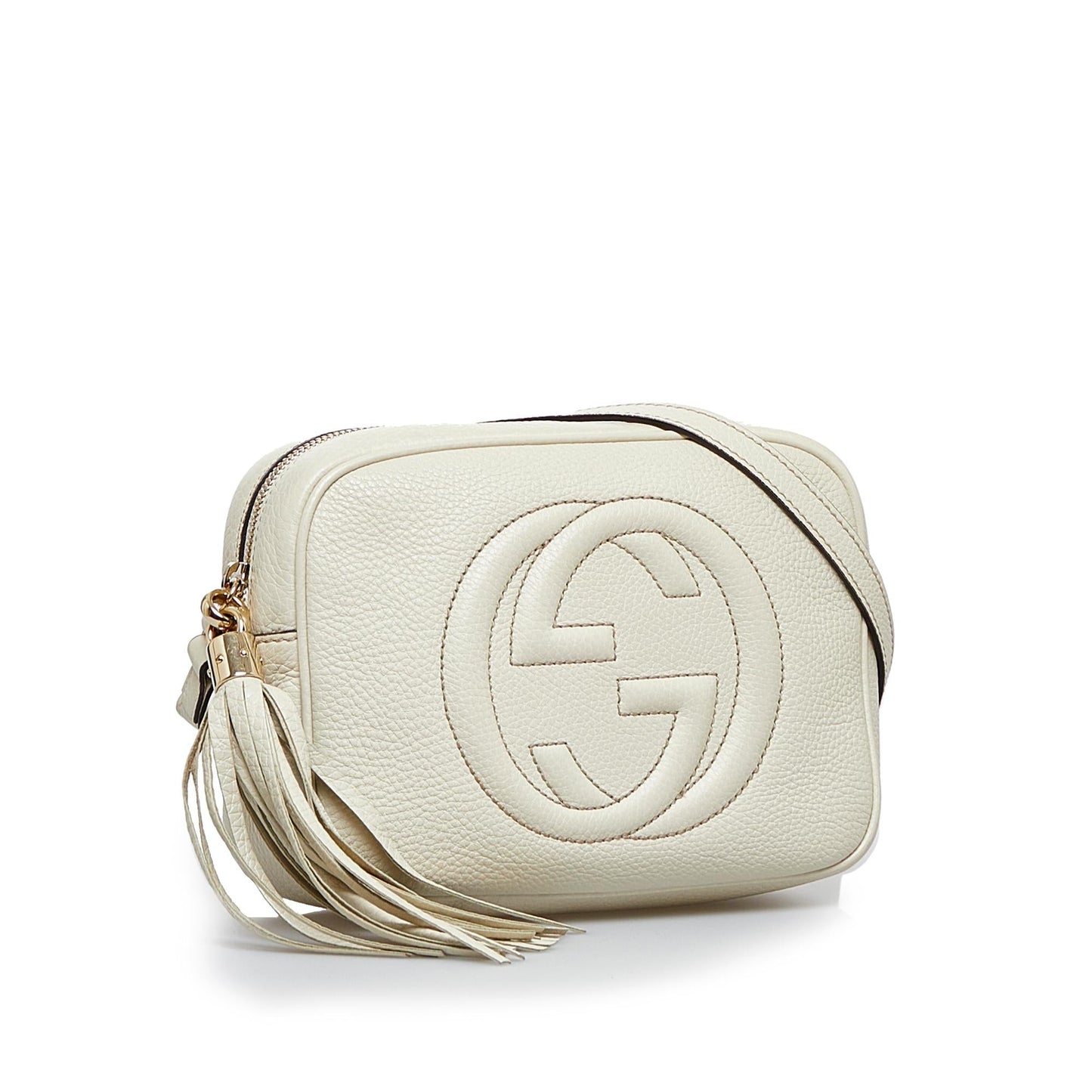 Gucci Soho Disco SHG-bCk5me Calf White Crossbody Bag