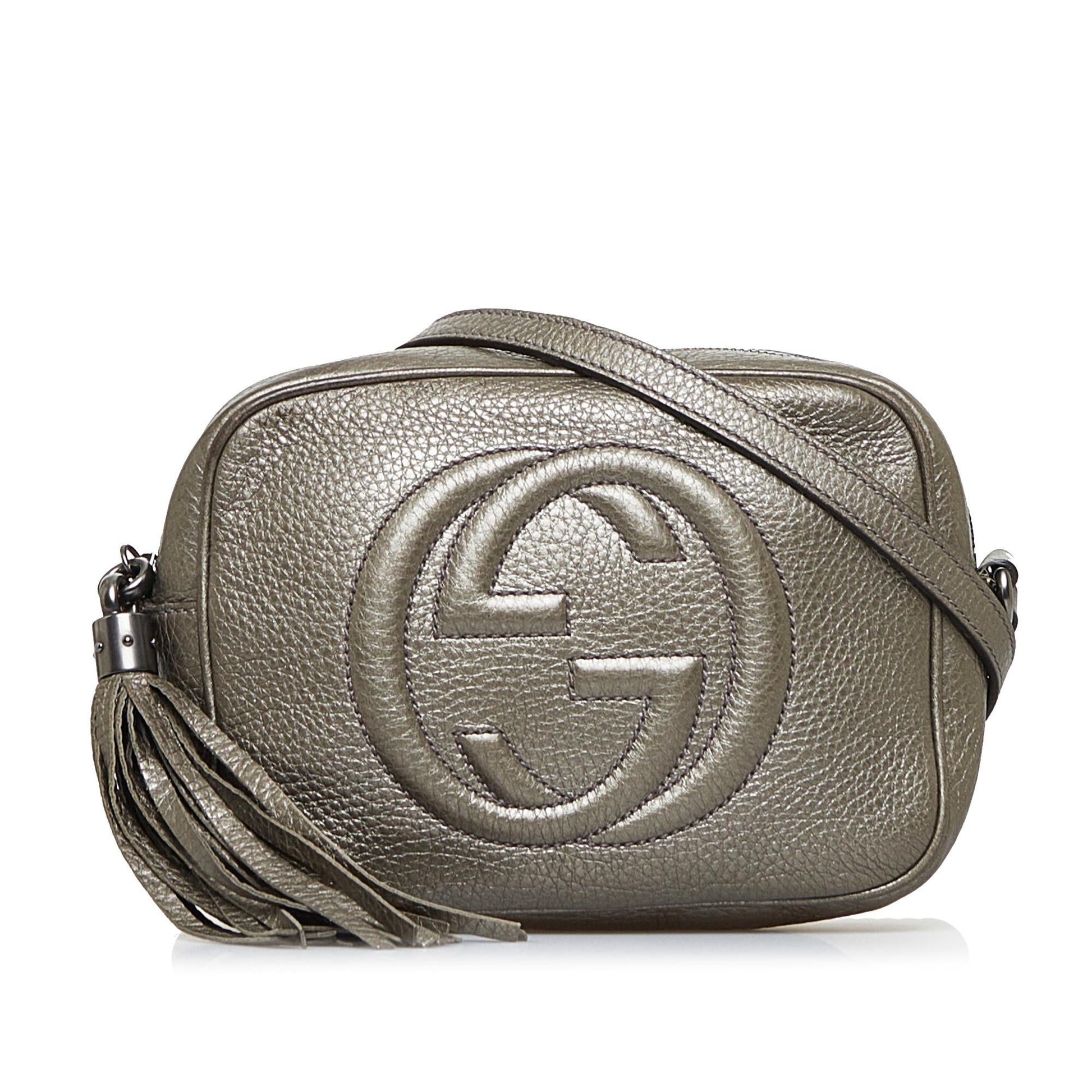 Gucci Soho Disco SHG-tthbwg Calf Grey Crossbody Bag