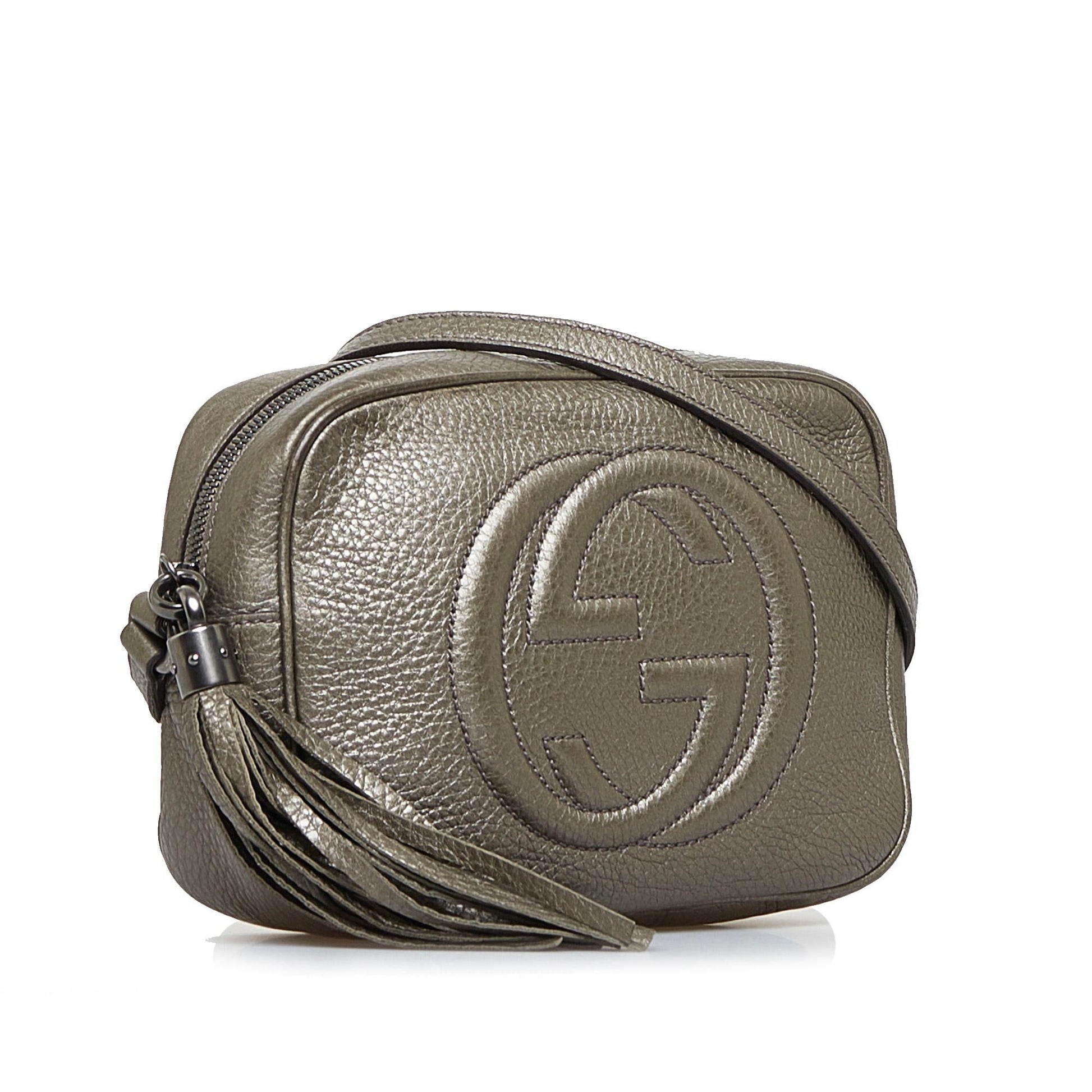 Gucci Soho Disco SHG-tthbwg Calf Grey Crossbody Bag