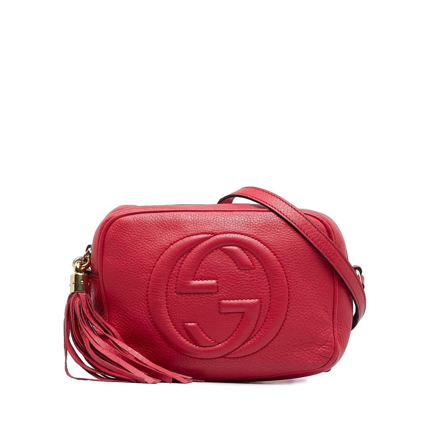 Gucci Soho Disco SHG-BYFB7C Calf Red Crossbody Bag