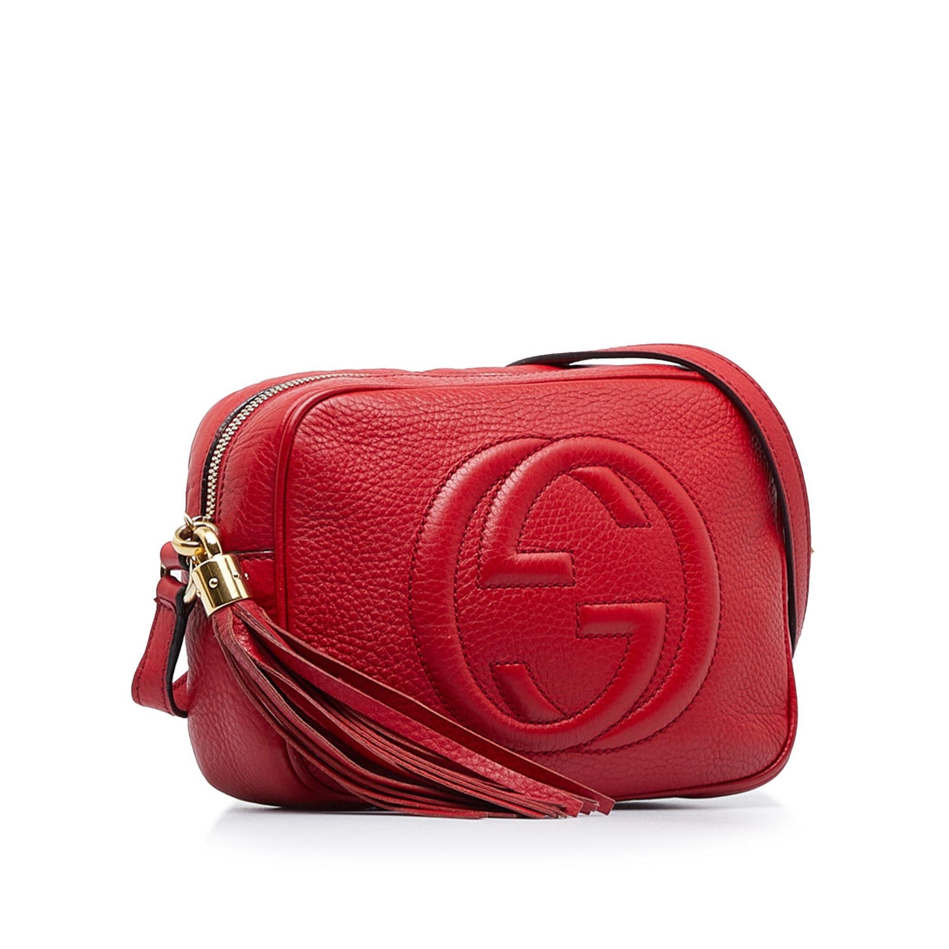 Gucci Soho Disco SHG-S82zcK Calf Red Crossbody Bag