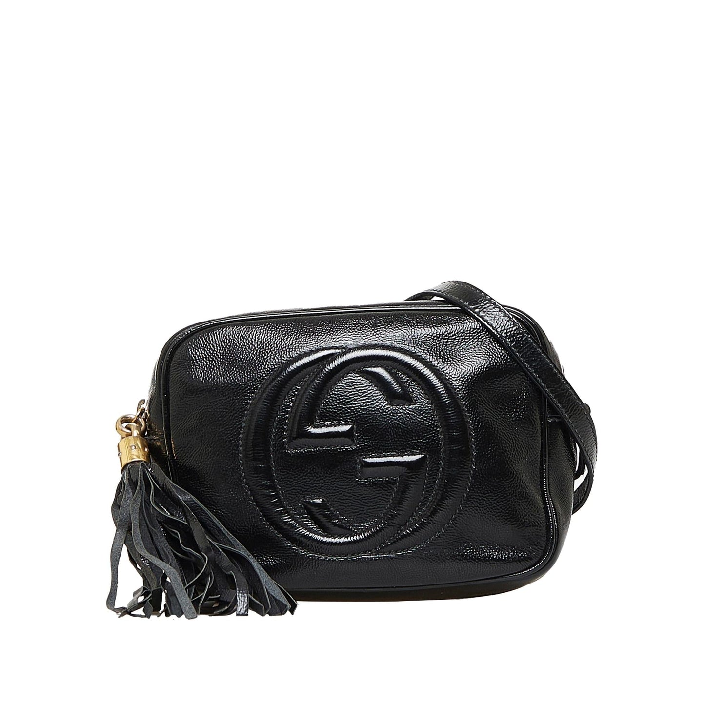 Gucci Soho Disco SHG-Ltk0jB Leather Patent Black Crossbody Bag