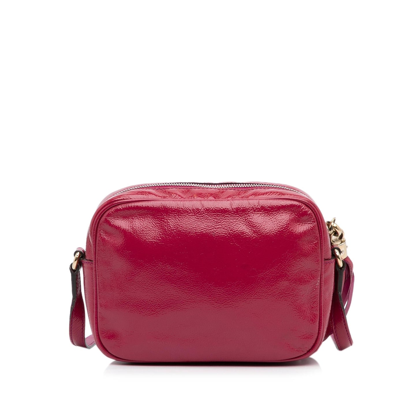 Gucci Soho Disco SHG-nmRyeO Leather Patent Pink Crossbody Bag