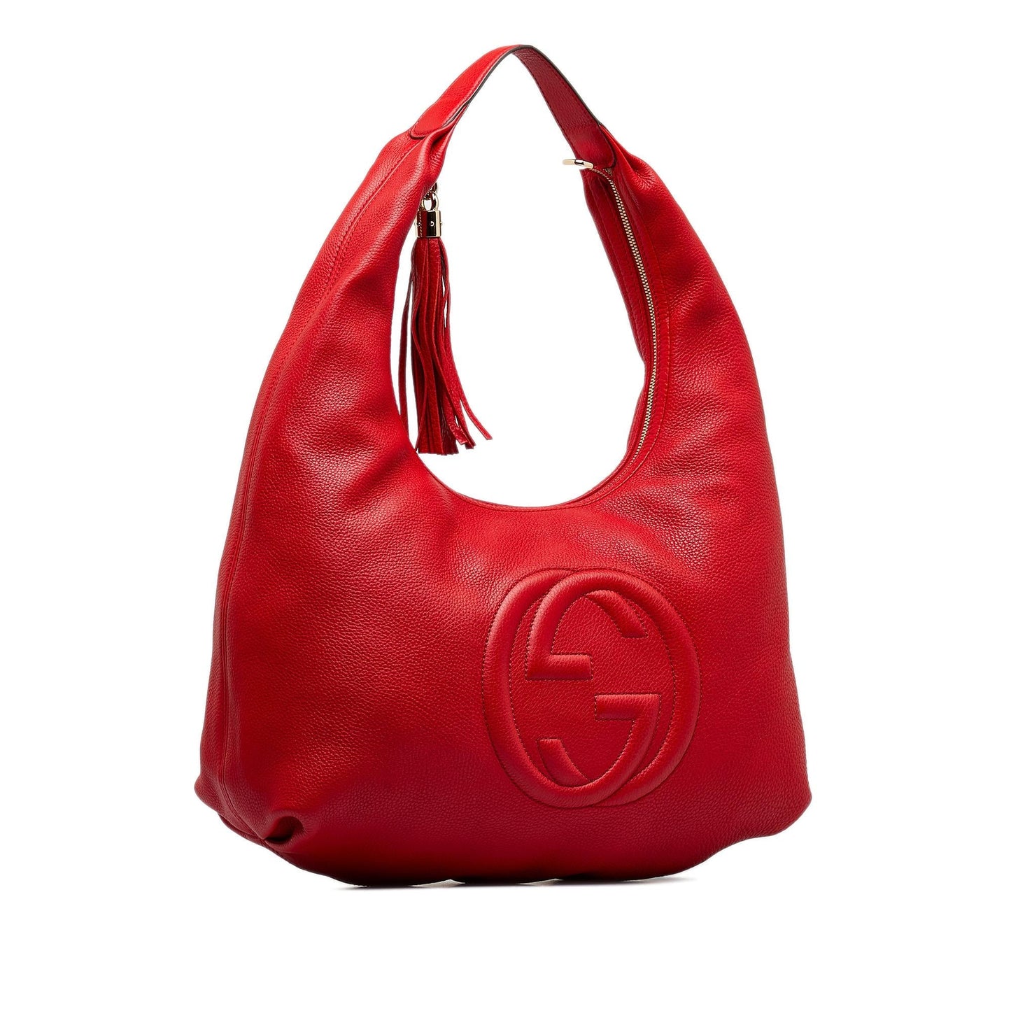 Gucci Soho SHG-ip9AKc Calf Red Shoulder Bag