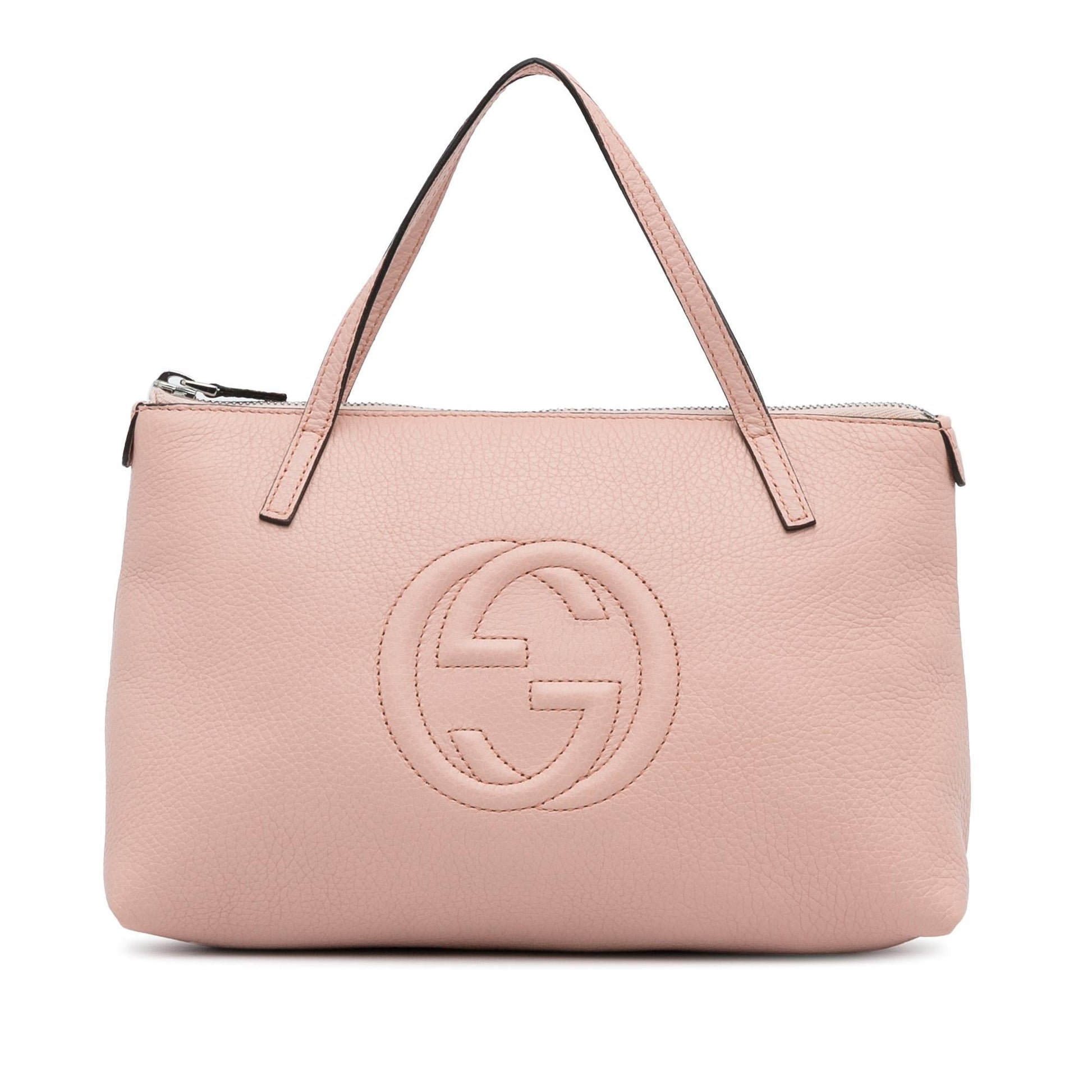 Gucci Soho Kids SHG-6jSoEV Calf Pink Satchel Bag