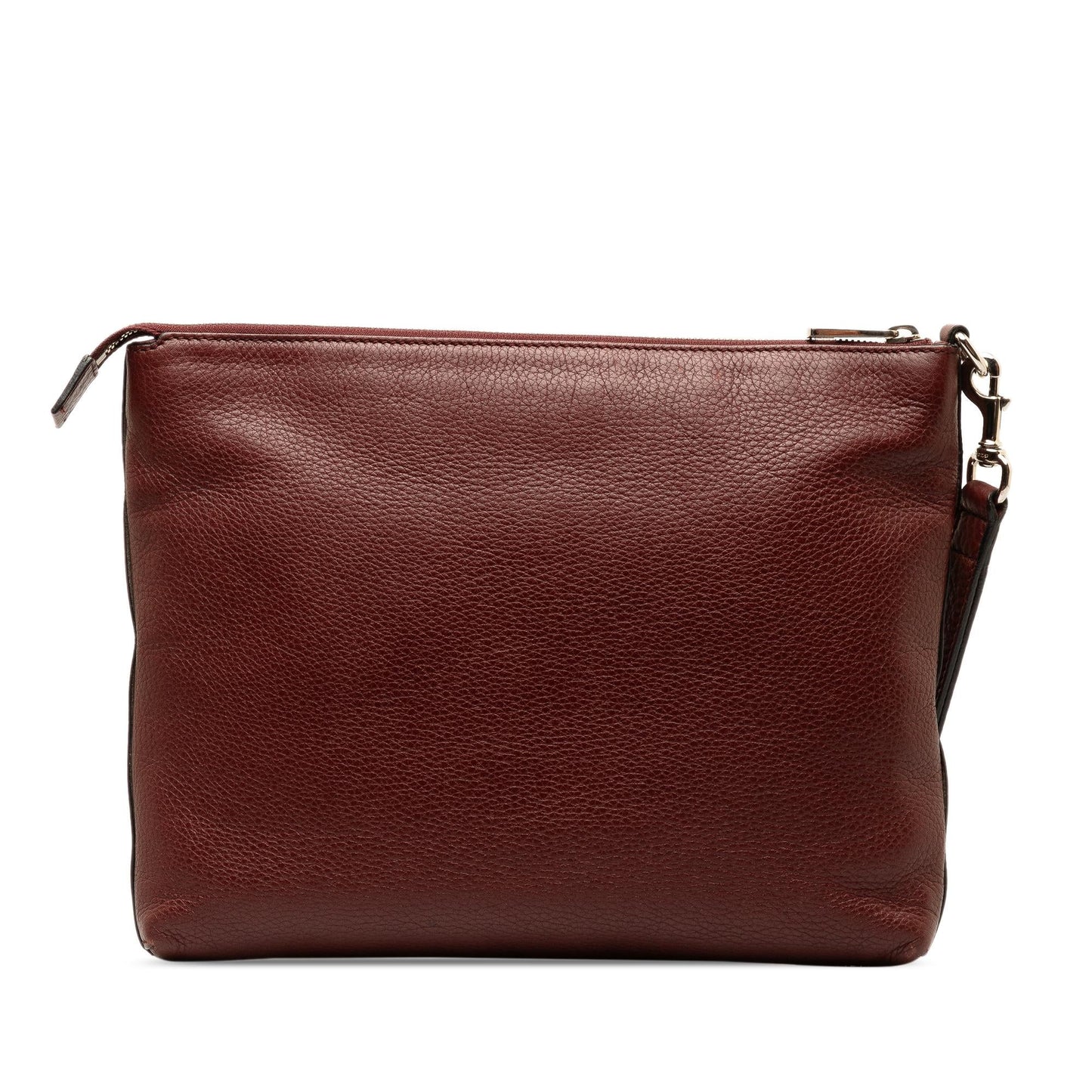 Gucci Soho SHG-x8q0VR Leather Calf Red Clutch Bag