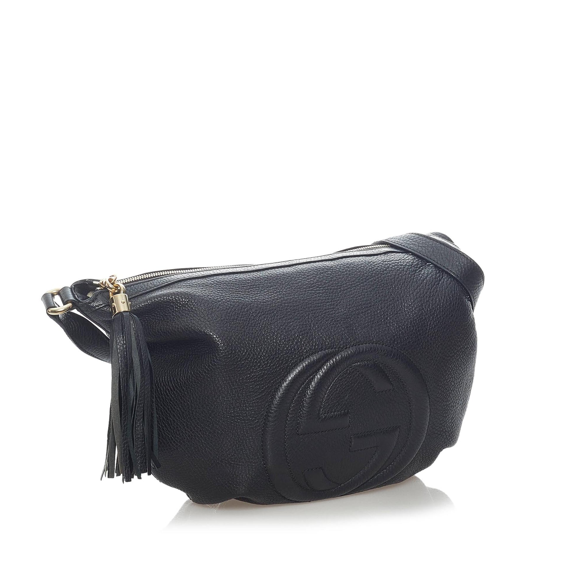 Gucci Soho SHG Leather Calf Black Crossbody Bag