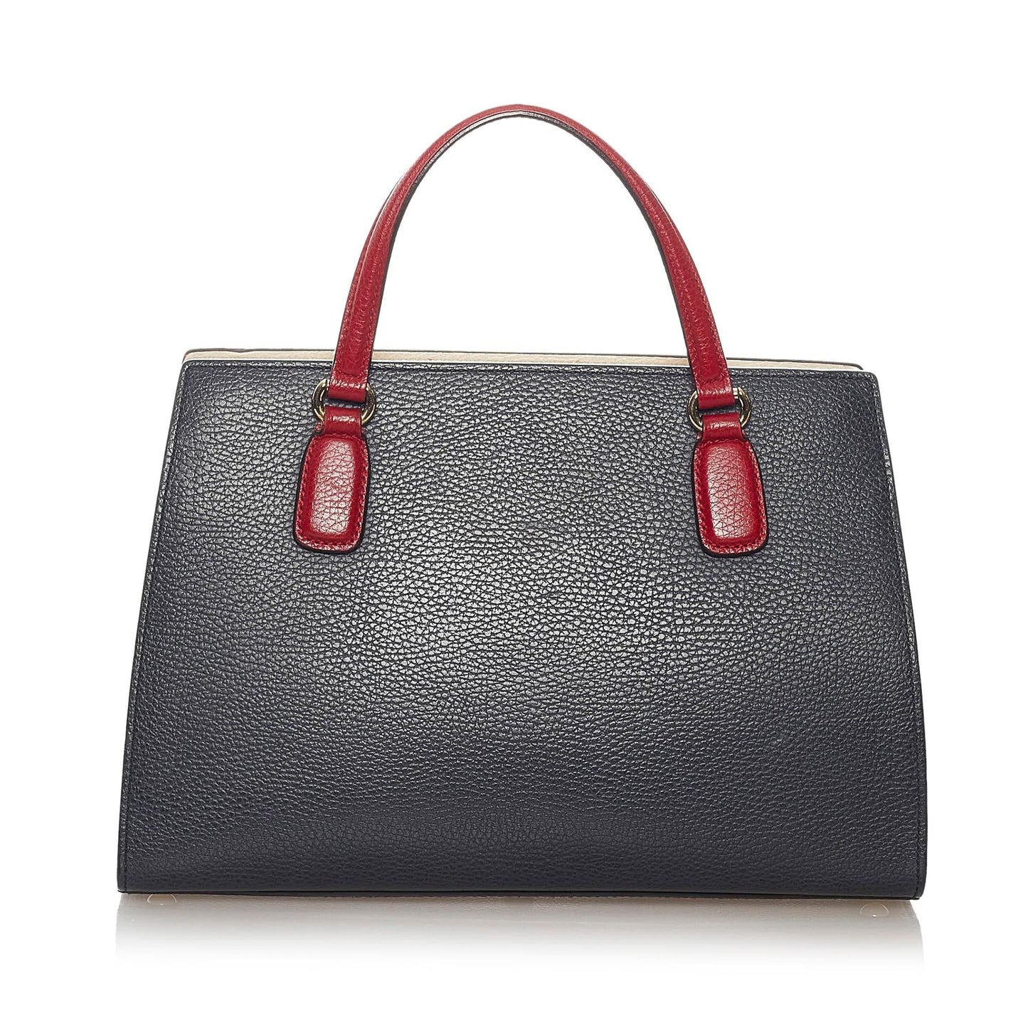 Gucci Soho SHG Leather Calf Black Red Satchel Bag
