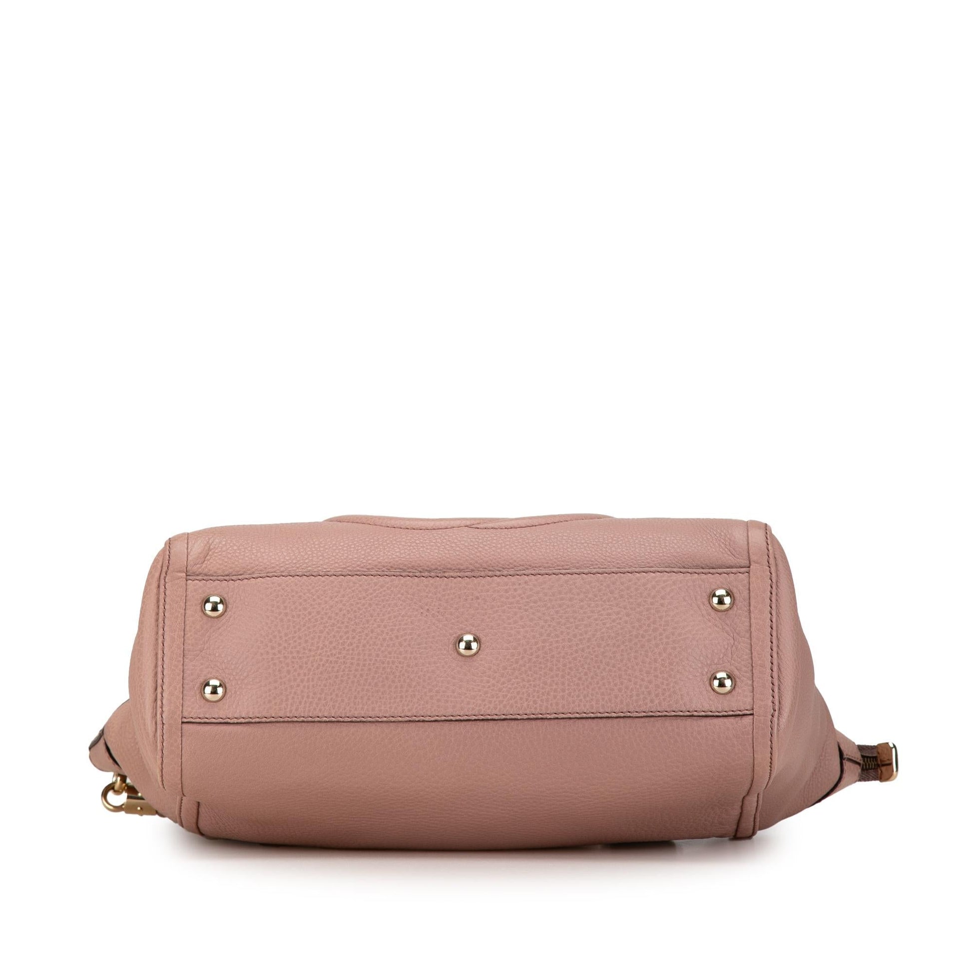 Gucci Soho Working SHG-ngLl0b Leather Calf Pink Tote Bag
