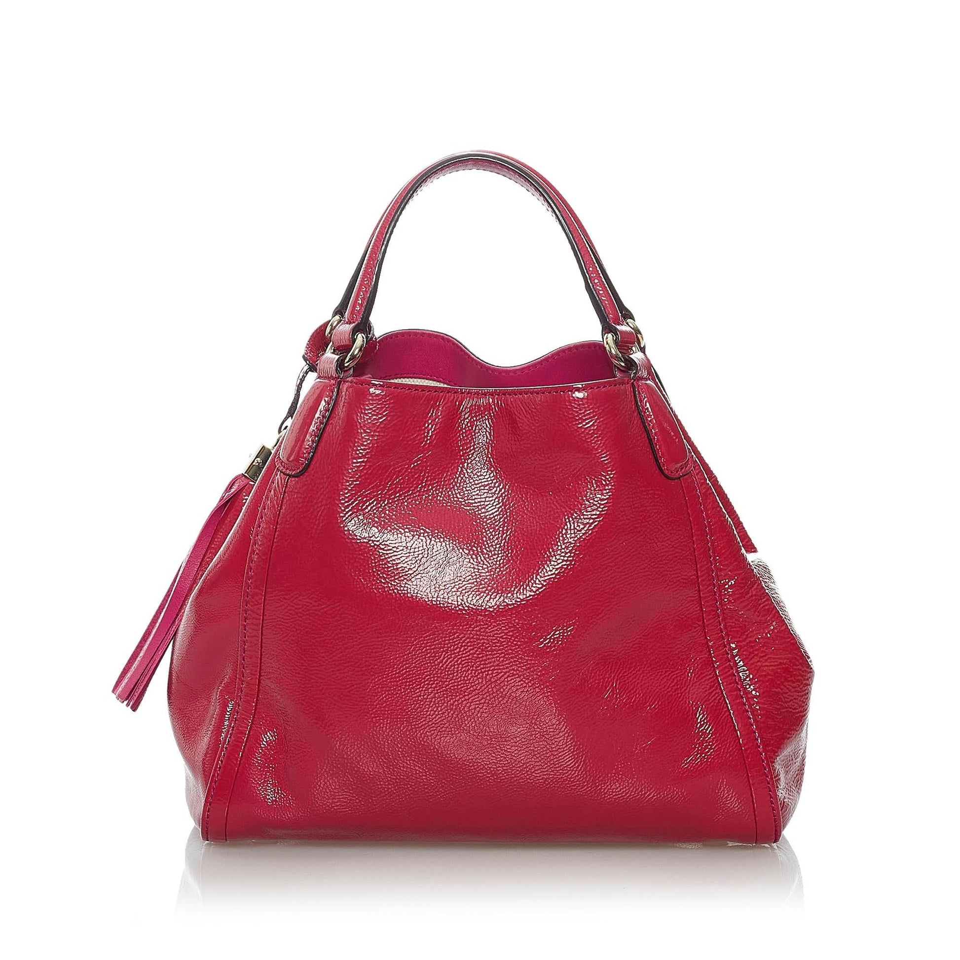 Gucci Soho SHG Leather Patent Pink Satchel Bag 3