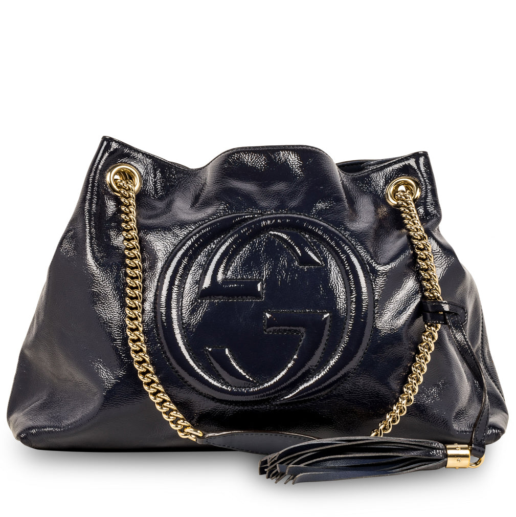 Gucci Soho Tote Chain Crossbody Bag Chain Tote
