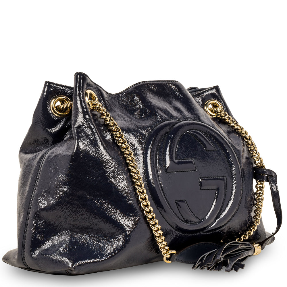 Gucci Soho Tote Chain Crossbody Bag Chain Tote