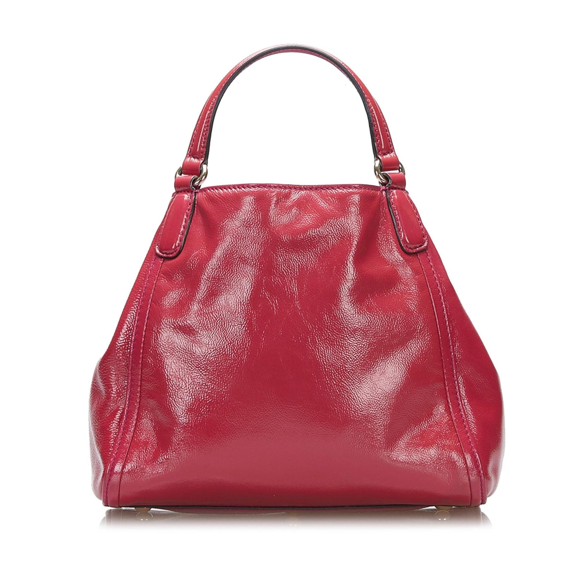 Gucci Soho SHG-VqP1mv Leather Patent Red Satchel Bag
