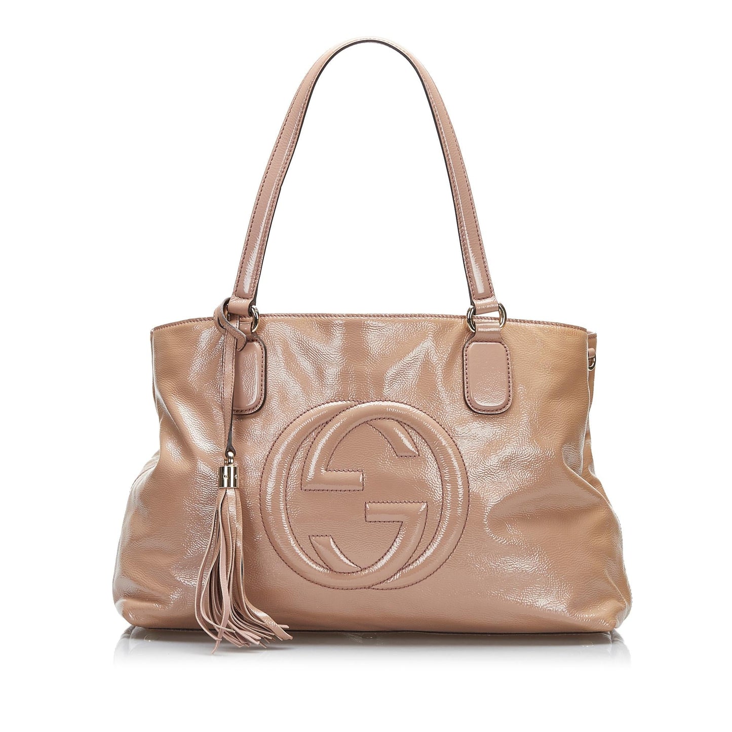 Gucci Soho SHG-h4EhIc Leather Patent Brown Satchel Bag