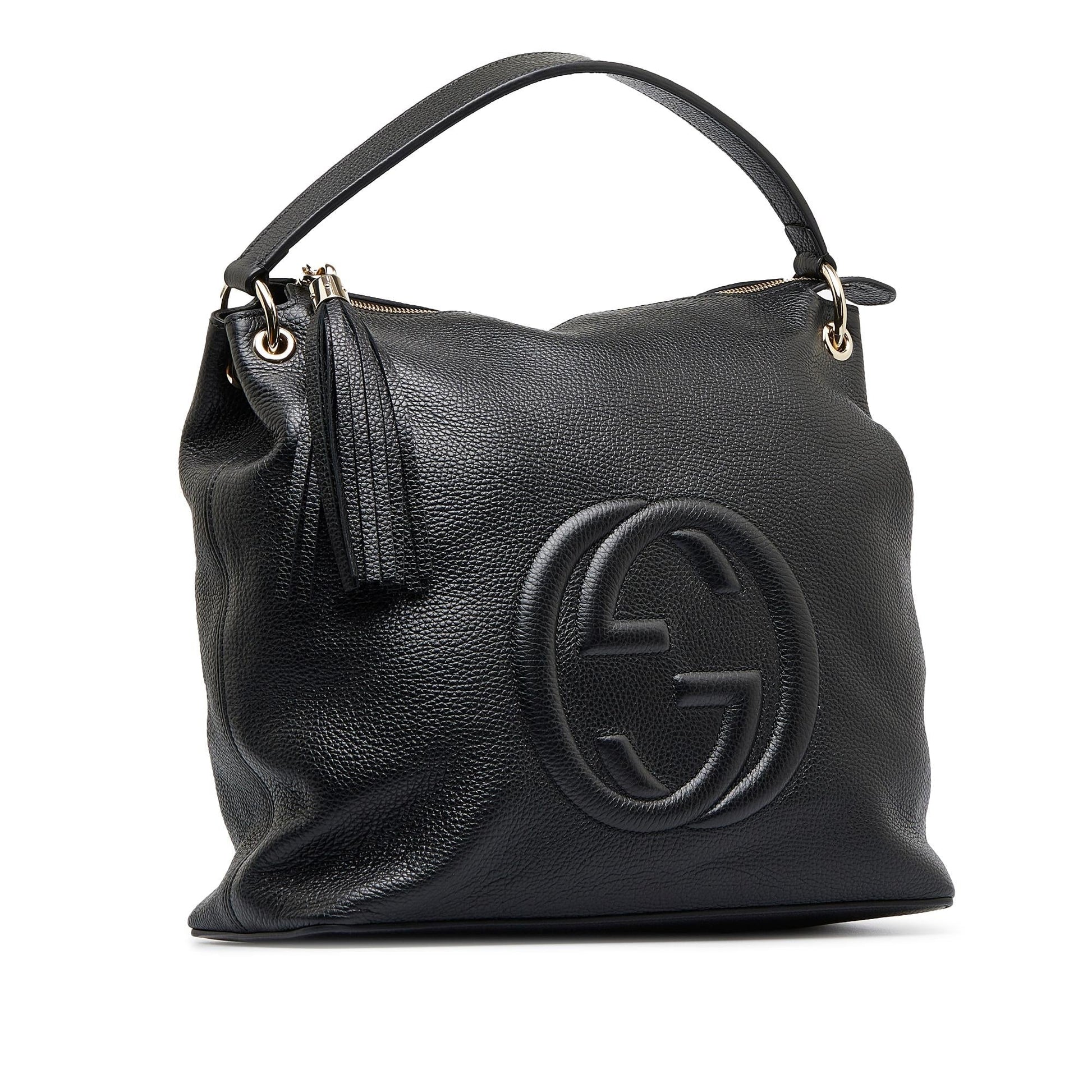 Gucci Soho SHG-em1D8Y Calf Black Satchel Bag