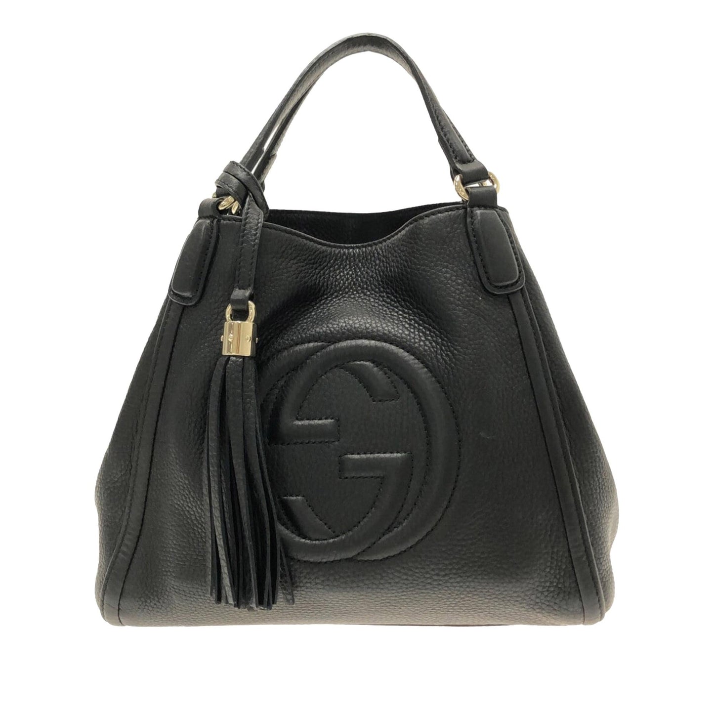 Gucci Soho SHG-MQrFpC Calf Black Satchel Bag