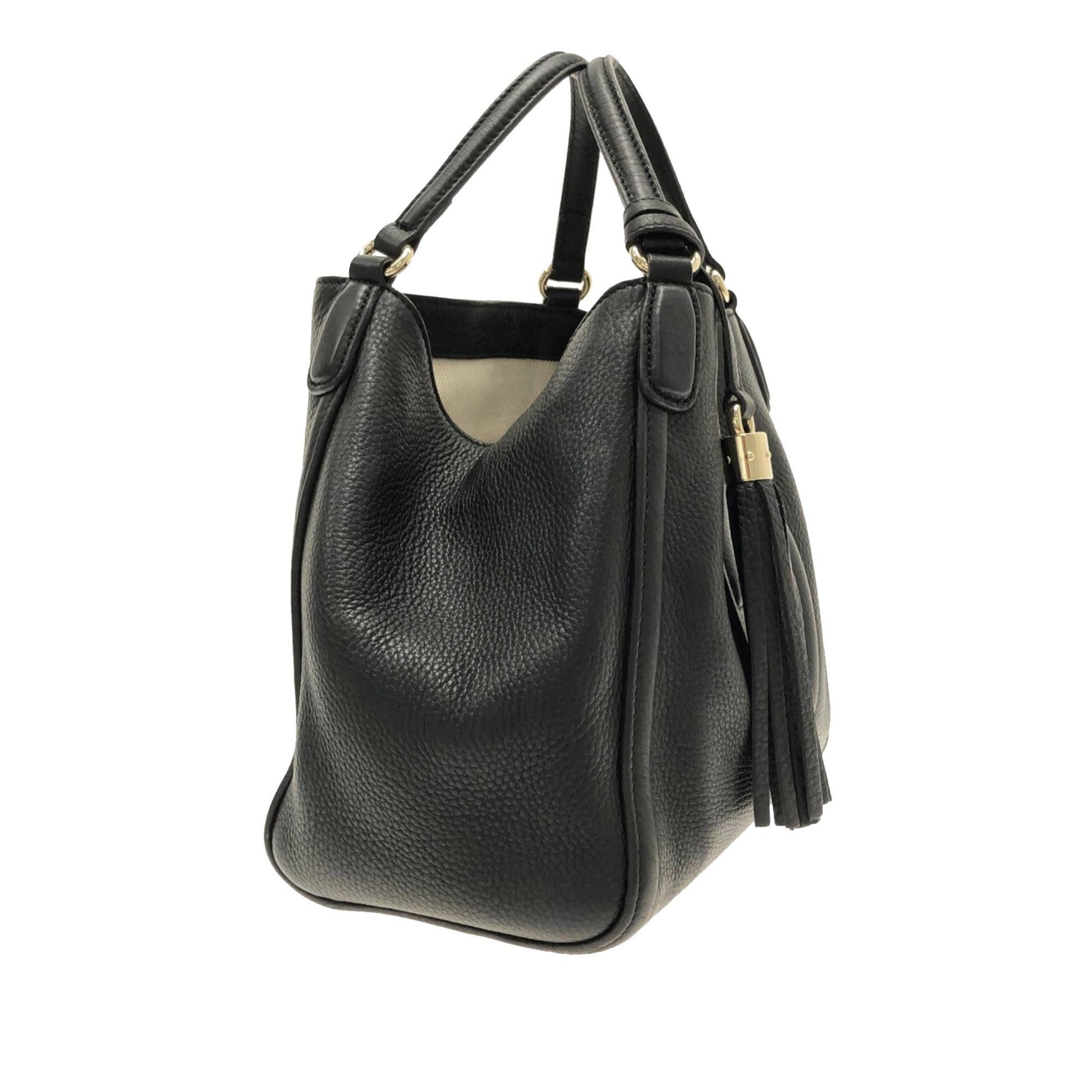 Gucci Soho SHG-MQrFpC Calf Black Satchel Bag