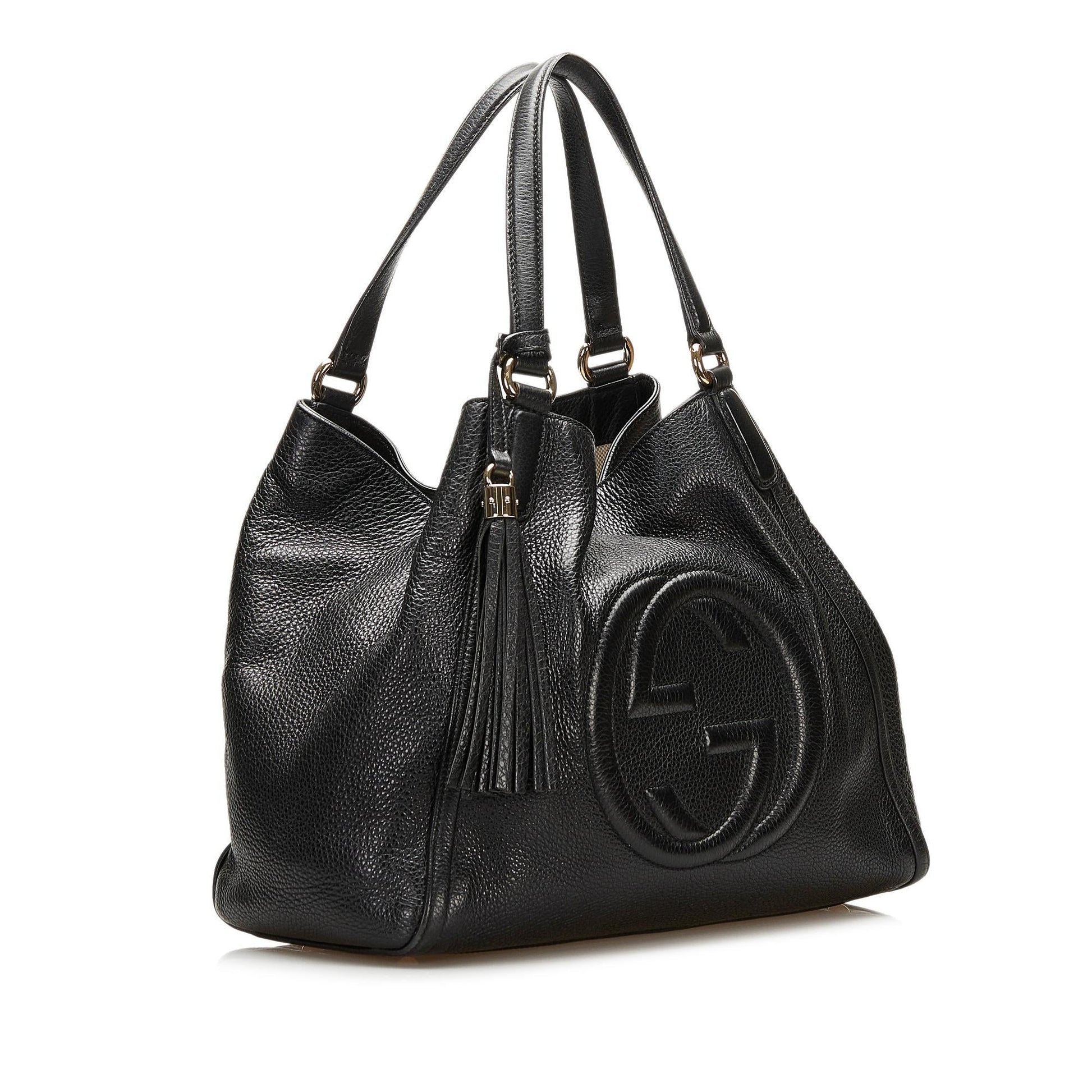 Gucci Soho SHG Calf Black Tote Bag