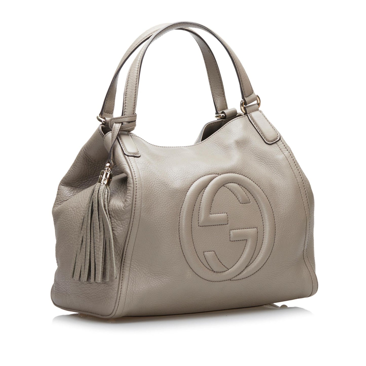 Gucci Soho SHG Calf Grey Tote Bag