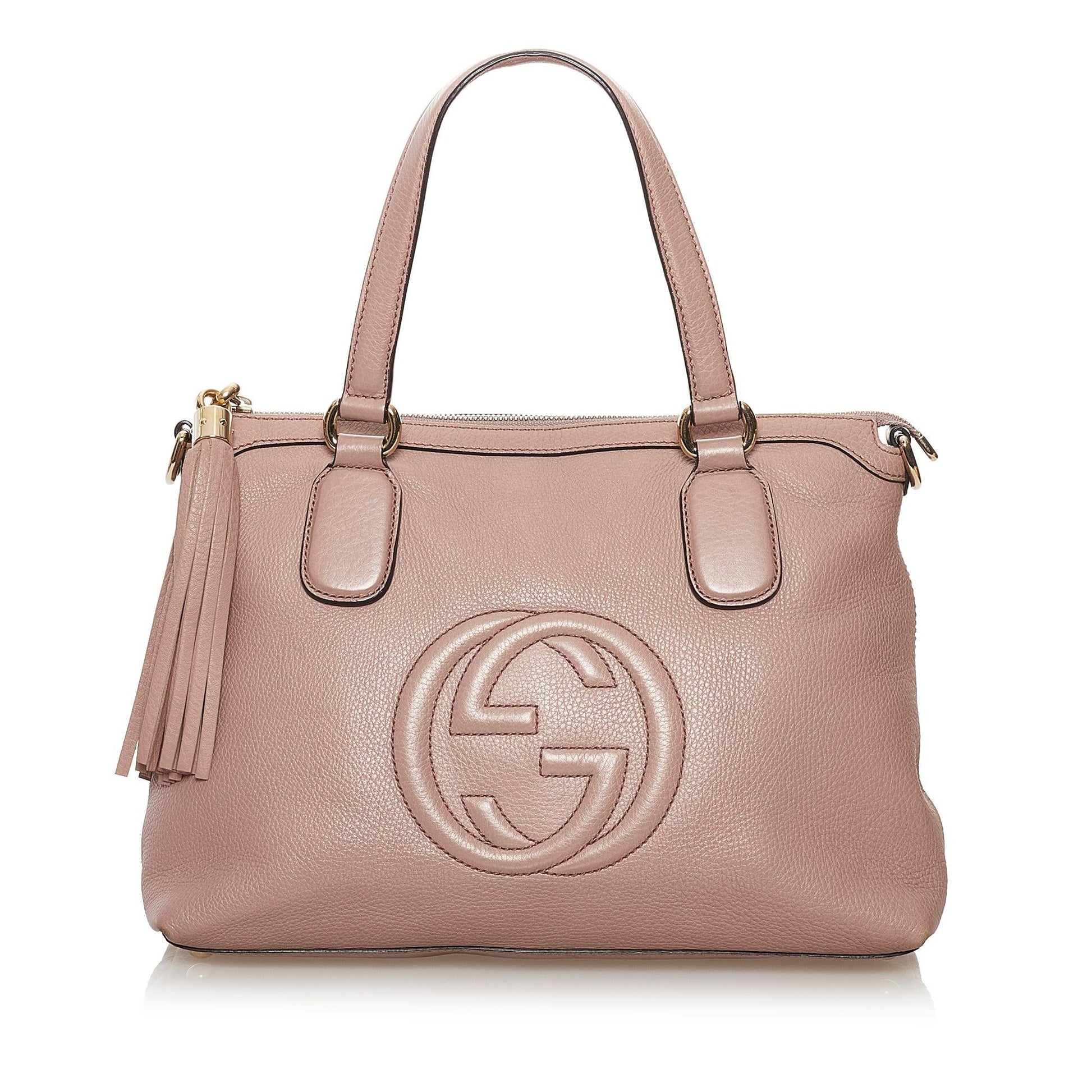 Gucci Soho Working SHG Calf Pink Satchel Bag