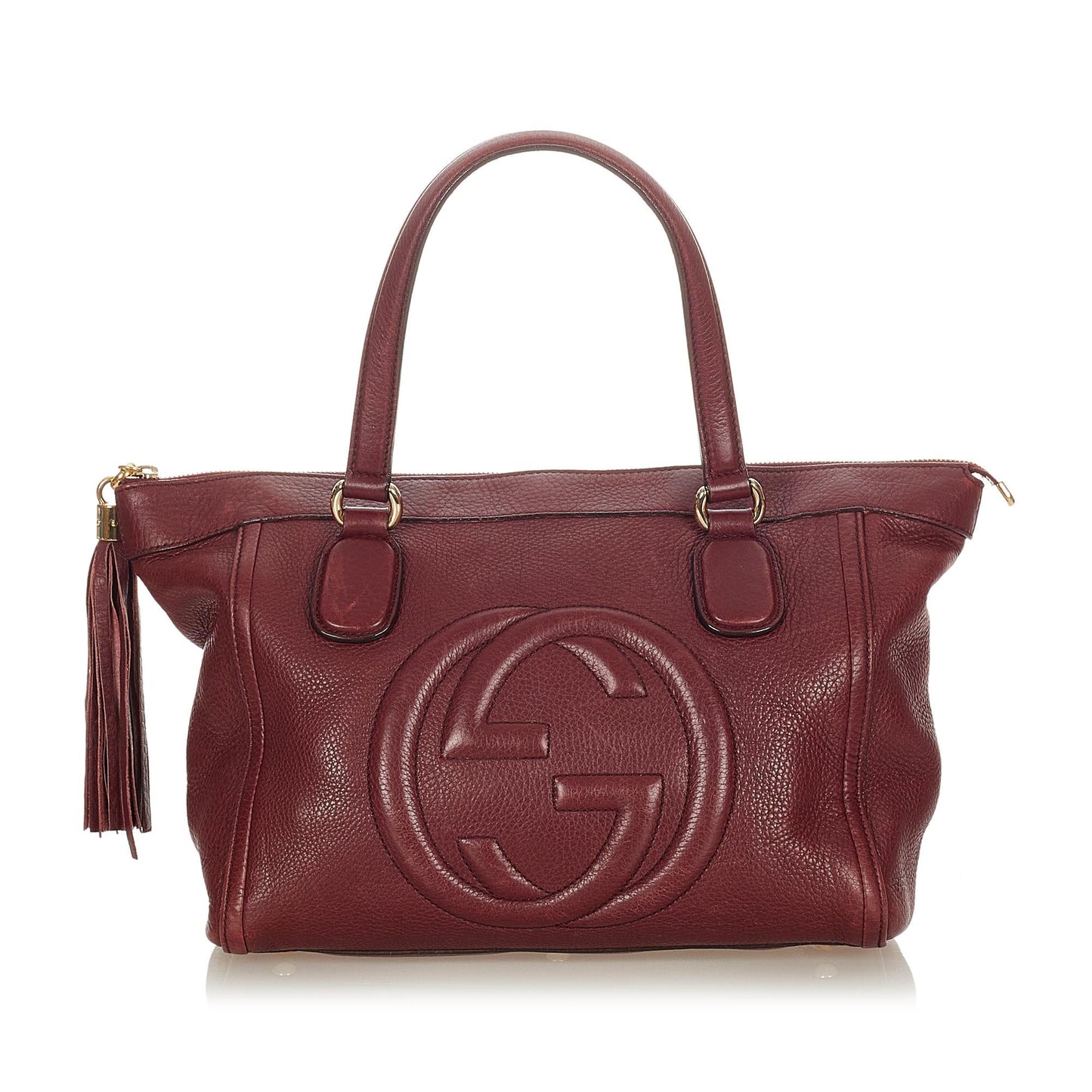 Gucci Soho Working SHG Leather Calf Brown Tote Bag