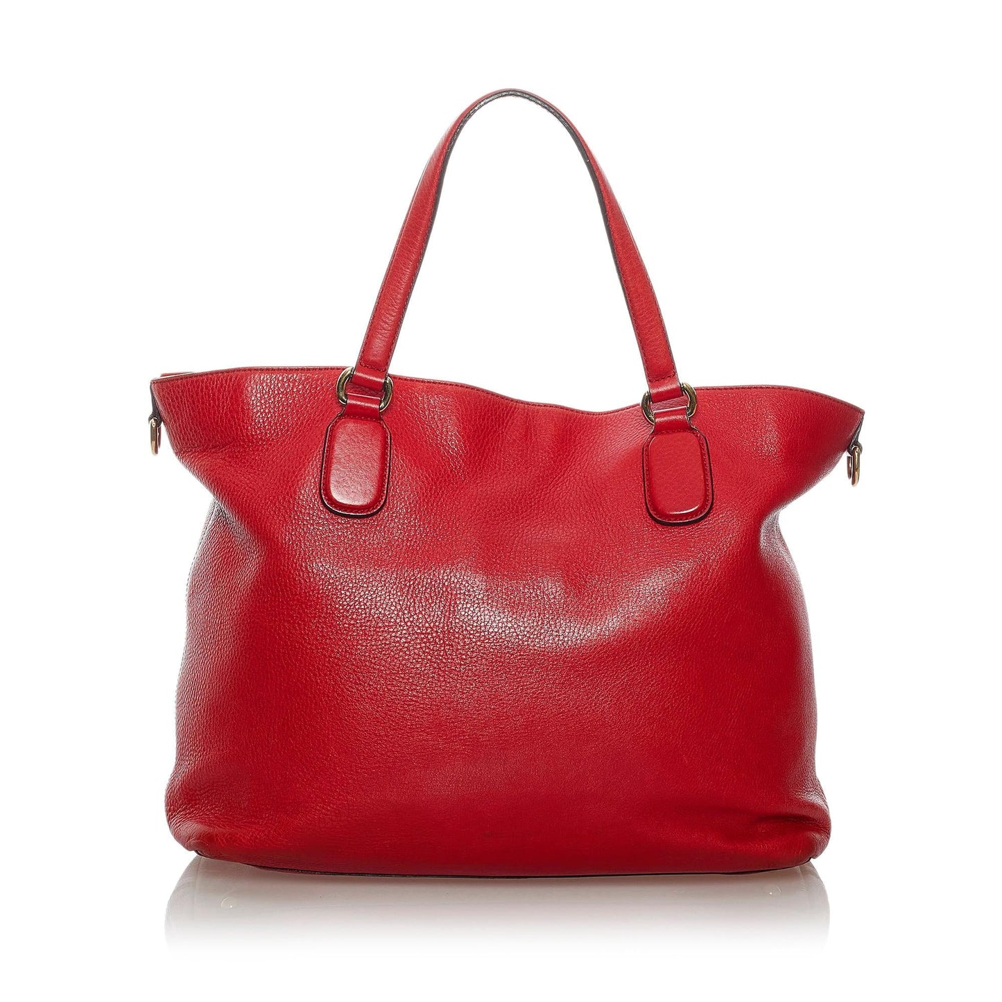 Gucci Soho Working SHG Leather Calf Red Tote Bag