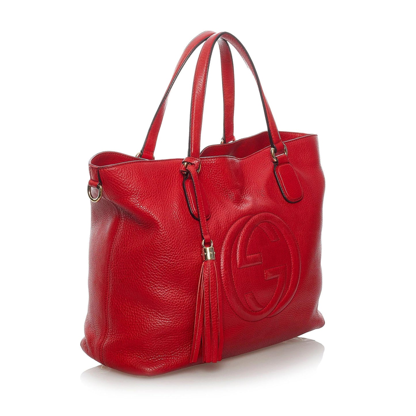 Gucci Soho Working SHG Leather Calf Red Tote Bag