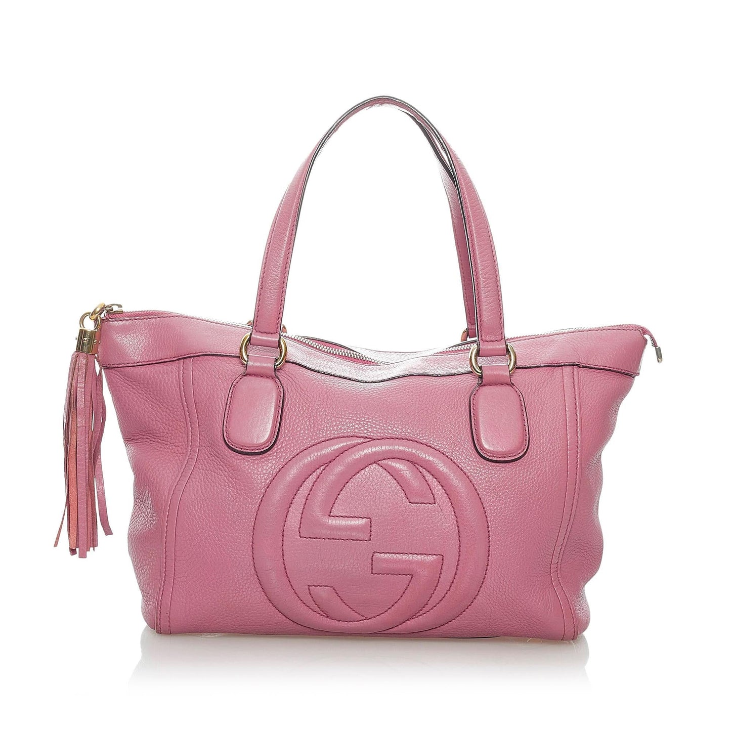 Gucci Soho Working SHG Leather Calf Pink Tote Bag