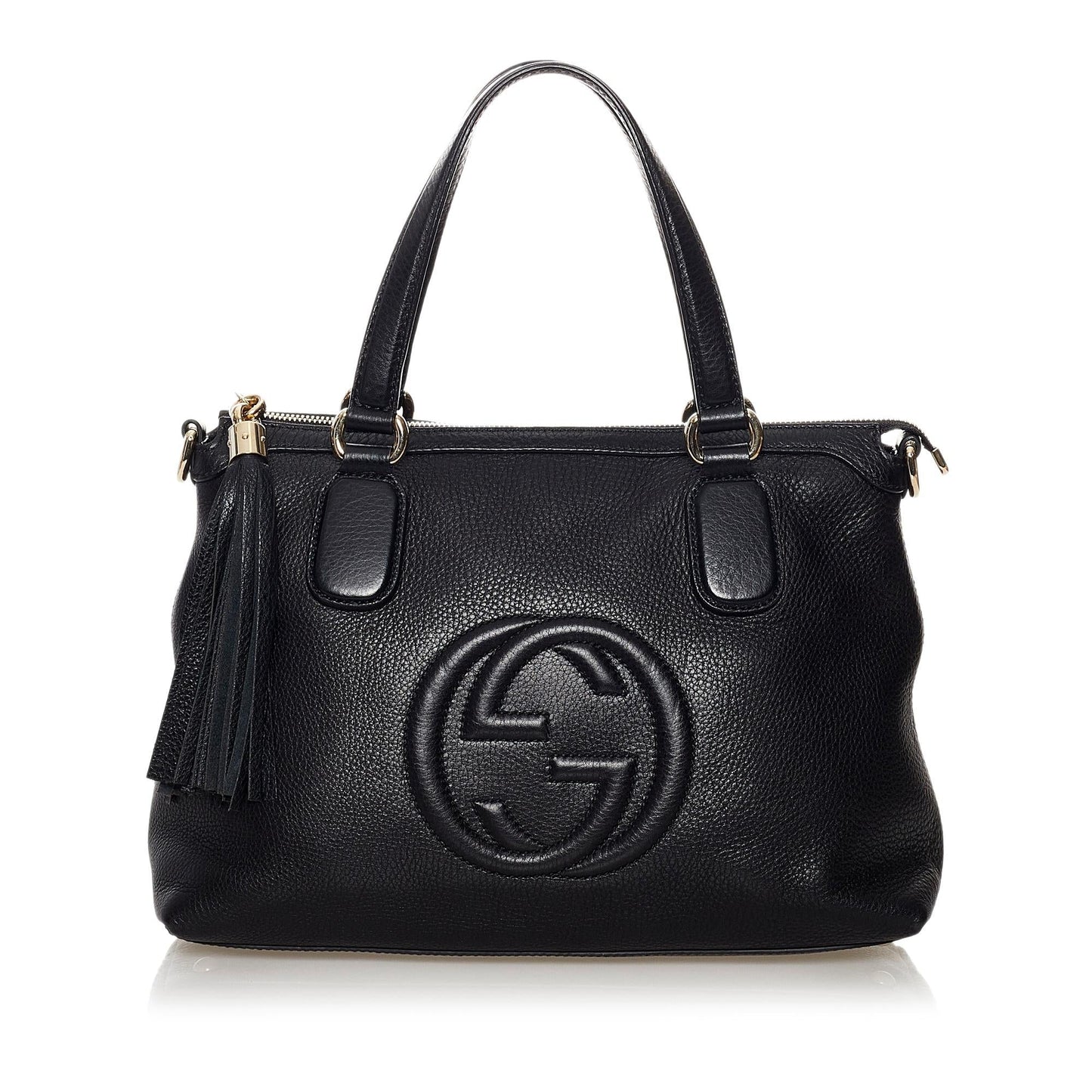 Gucci Soho Working SHG Calf Black Satchel Bag Satchel Shg